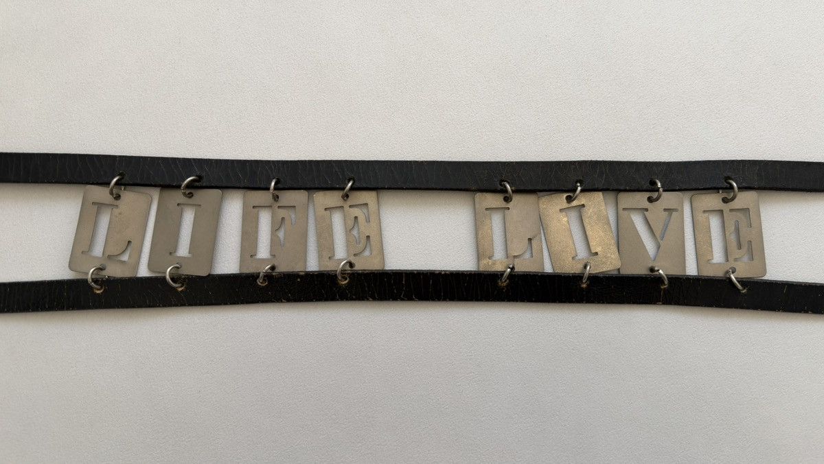 Ann Demeulemeester S/S 03 Metal Letters Double Belt Size ONE SIZE - 4 Thumbnail