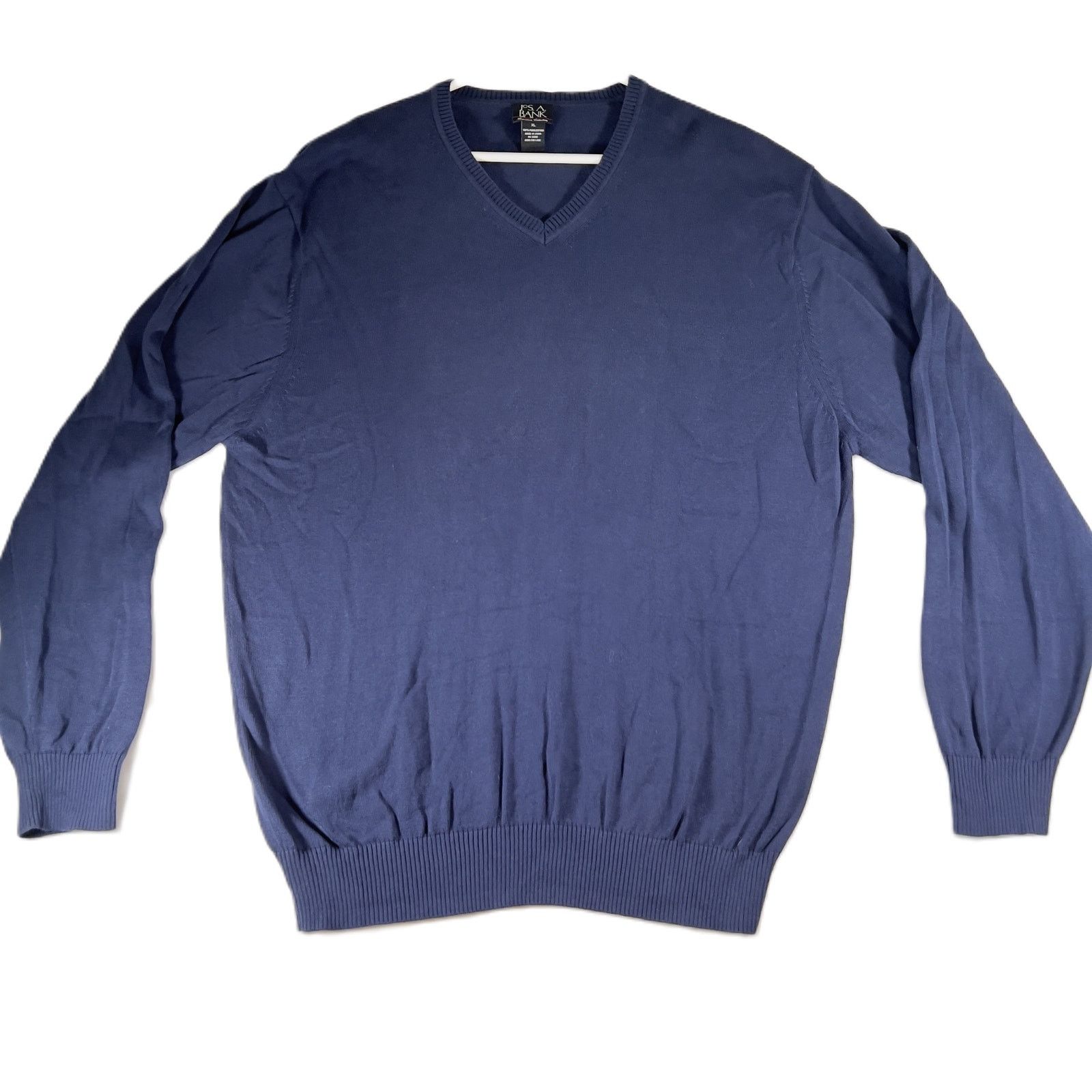 Jos. A. Bank Jos. A. Bank V Neck Sweater Men XL 100 Pima Cotton Signature Size US XL / EU 56 / 4 - 1 Thumbnail
