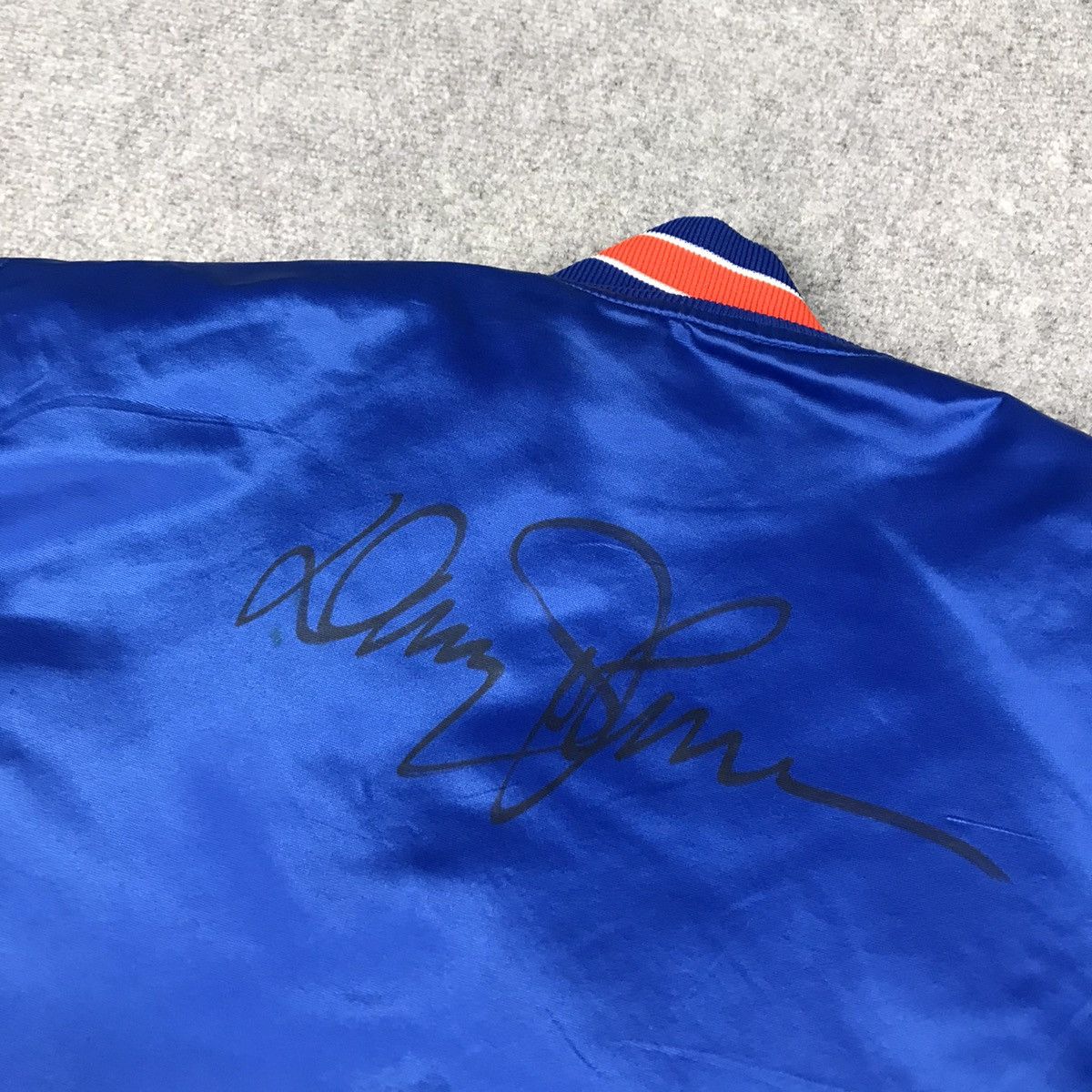 MLB × Starter × Vintage STARTER NEW YORK METS BOMBER SNAP BUTTON SIGNATURE JACKET Size US S / EU 44-46 / 1 - 11 Thumbnail