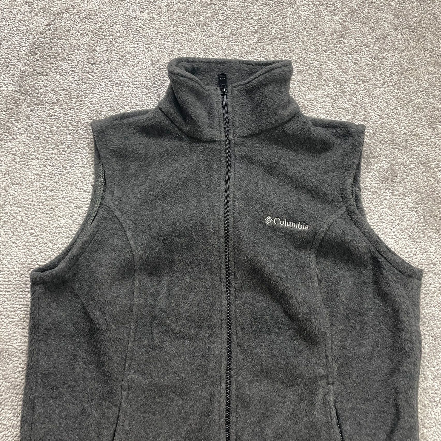 Vintage Columbia Vest Womens Small Gray Full Zip Pockets Benton Springs Outdoor Basic Jacket Casual Outdoor Ge Size S / US 4 / IT 40 - 3 Thumbnail