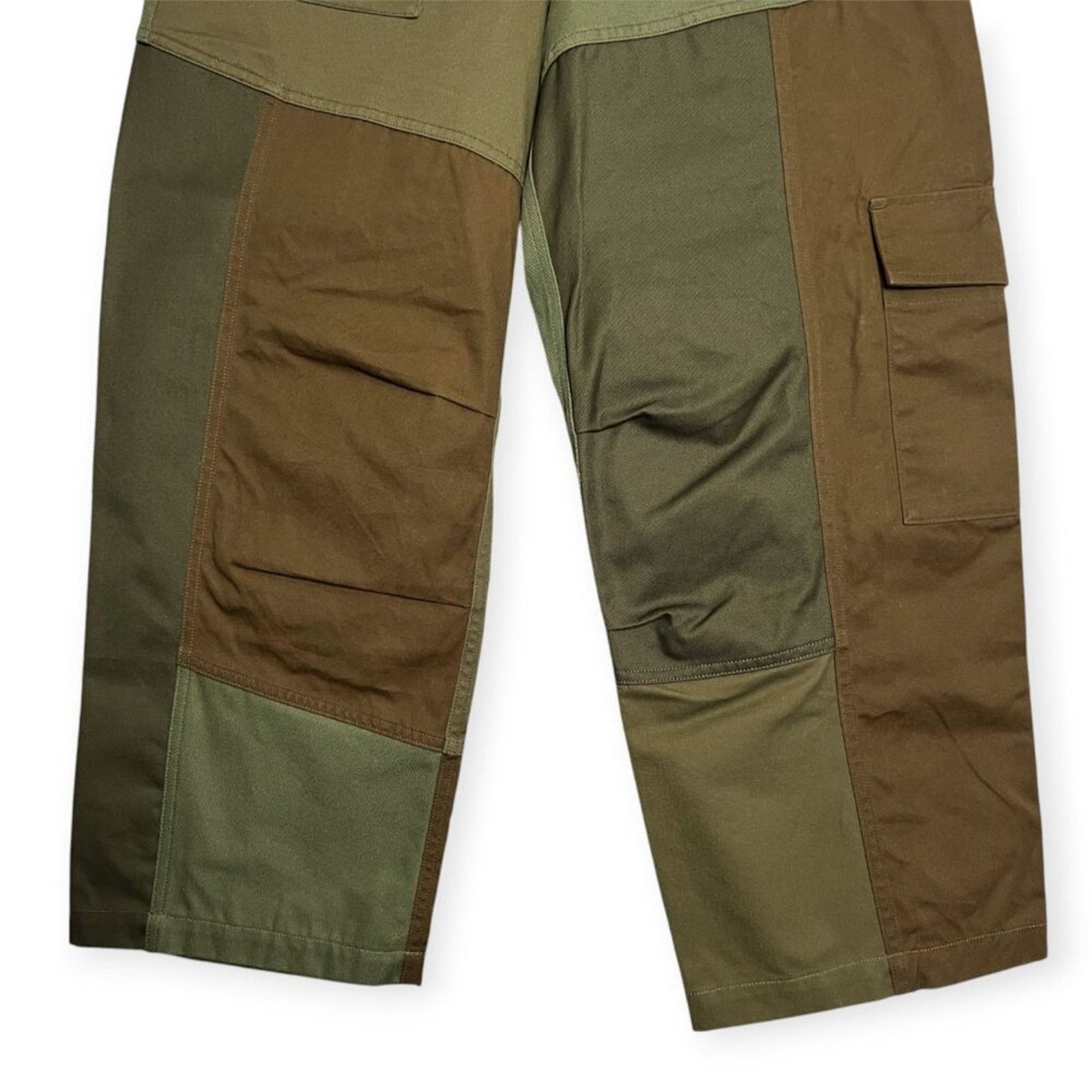 KUON KUON Japan Patchwork Utility Cargo Trousers L Wide Leg NWT Size US 34 / EU 50 - 9 Thumbnail