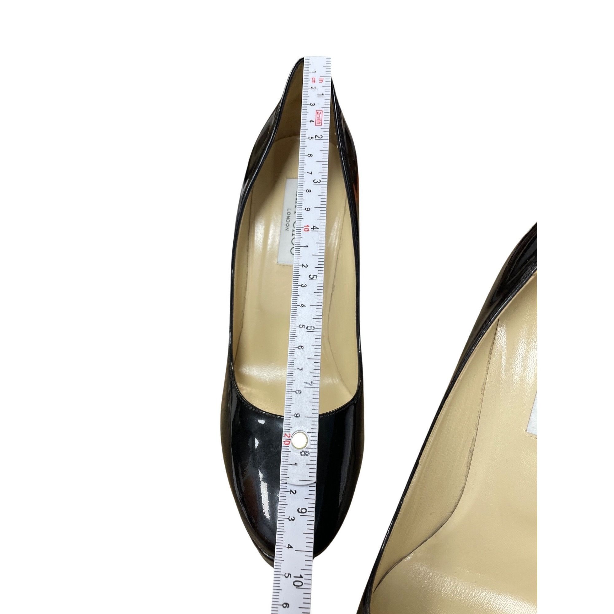 Jimmy Choo Jimmy Choo womans Black Patent Leather Stiletto 5.5" Heels S Size US 10.5 / IT 40.5 - 14 Thumbnail