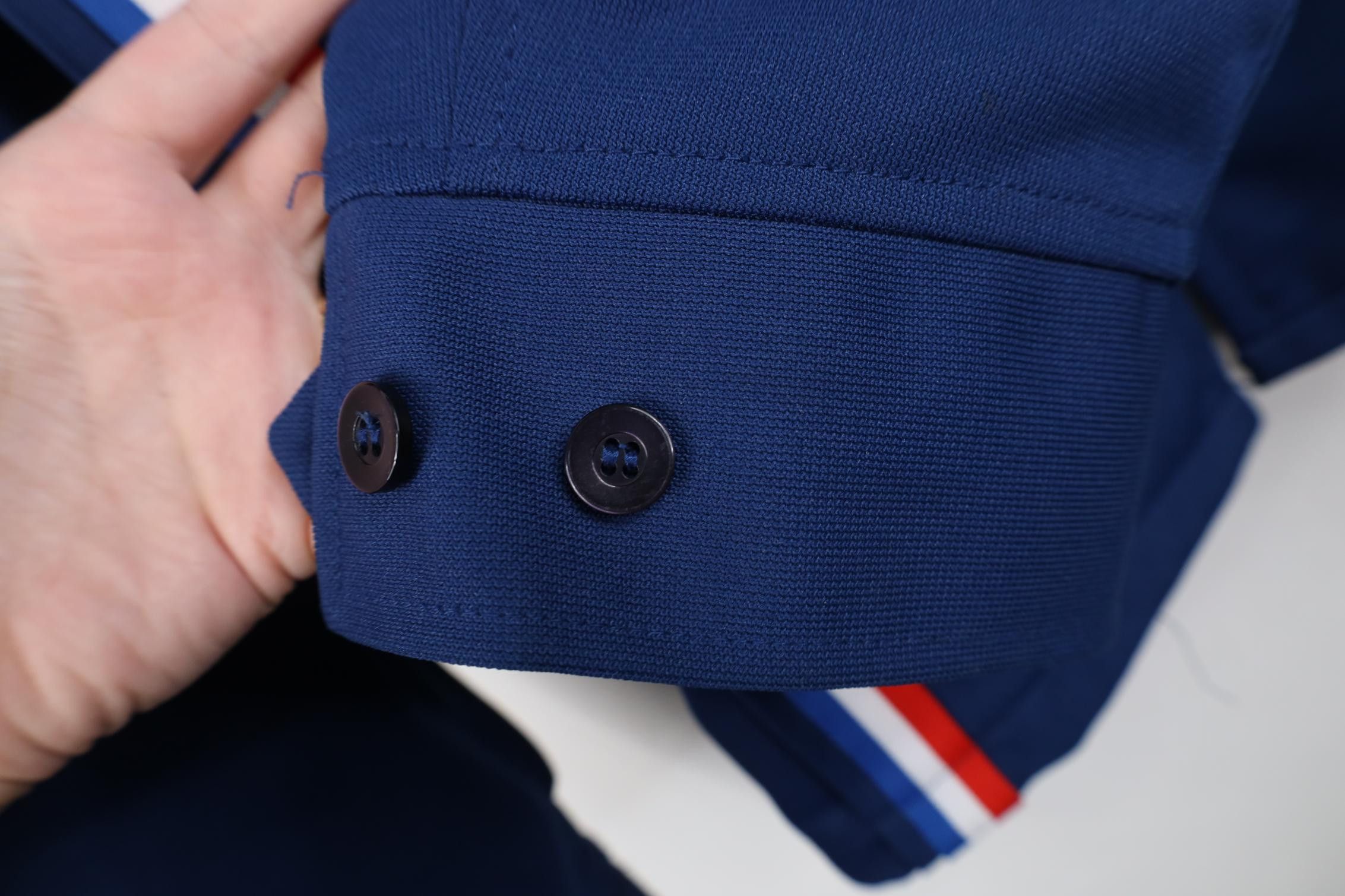 Vintage Vintage 70s Streetwear Back Knit Bomber Jacket Blue USA Size US XXL / EU 58 / 5 - 11 Thumbnail