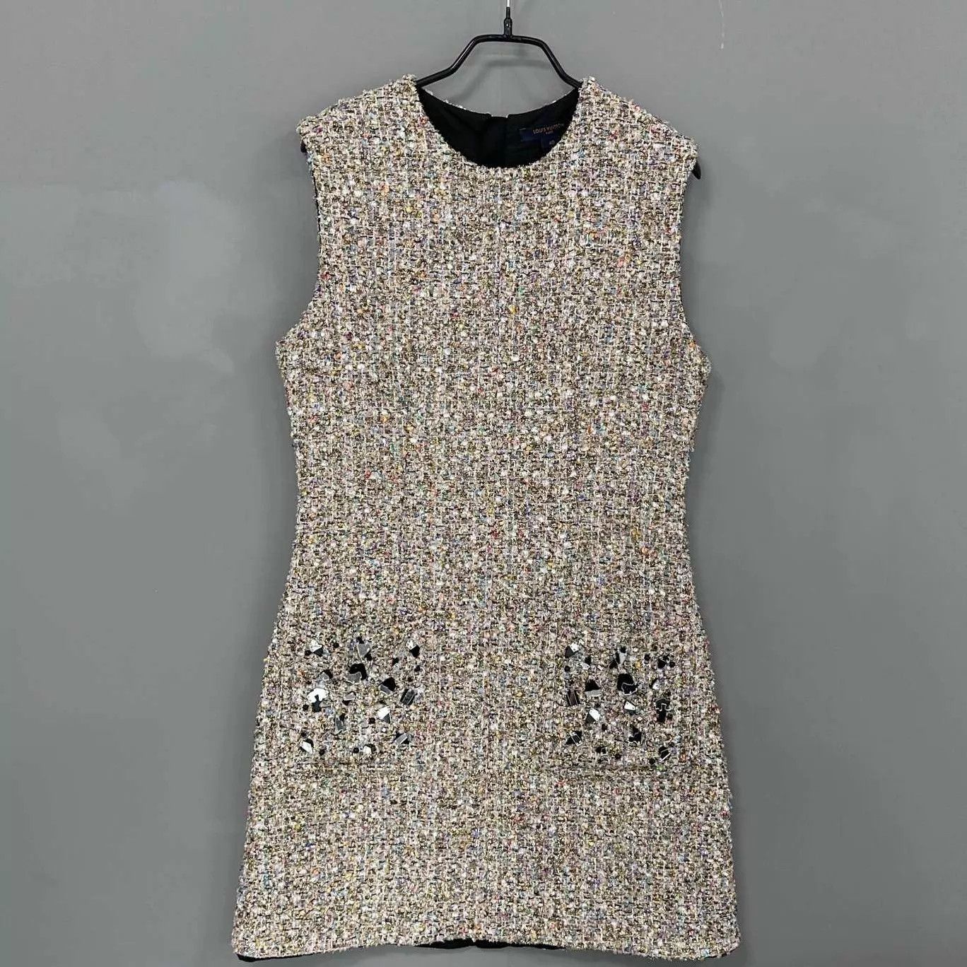 Louis Vuitton LV multicolor tweed sleeveless dress 40 99new Size M / US 6-8 / IT 42-44 - 1 Thumbnail
