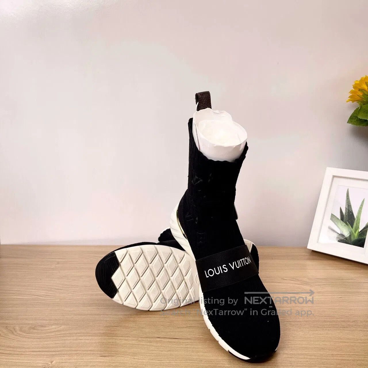 Louis Vuitton LV Aftergame Black Monogram Sock Shoes. Size US 9 / EU 42 - 6 Thumbnail