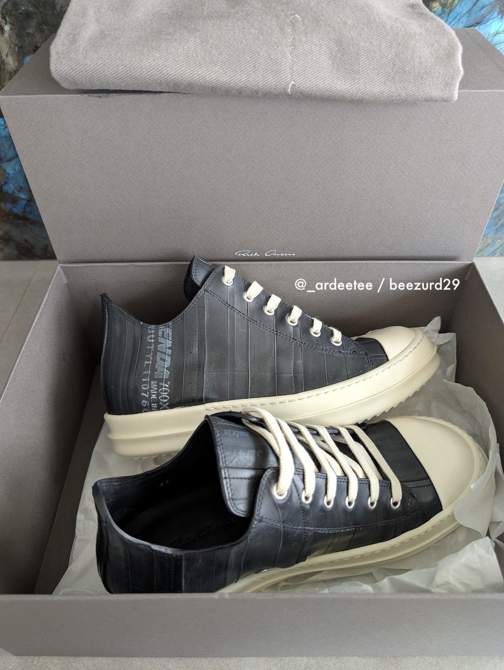 Rick Owens 💥1/1 SAMPLE MATISSE DI MAGGIO RUBBER RAMONES LOW FW24 Size US 8 / EU 41 - 13 Thumbnail