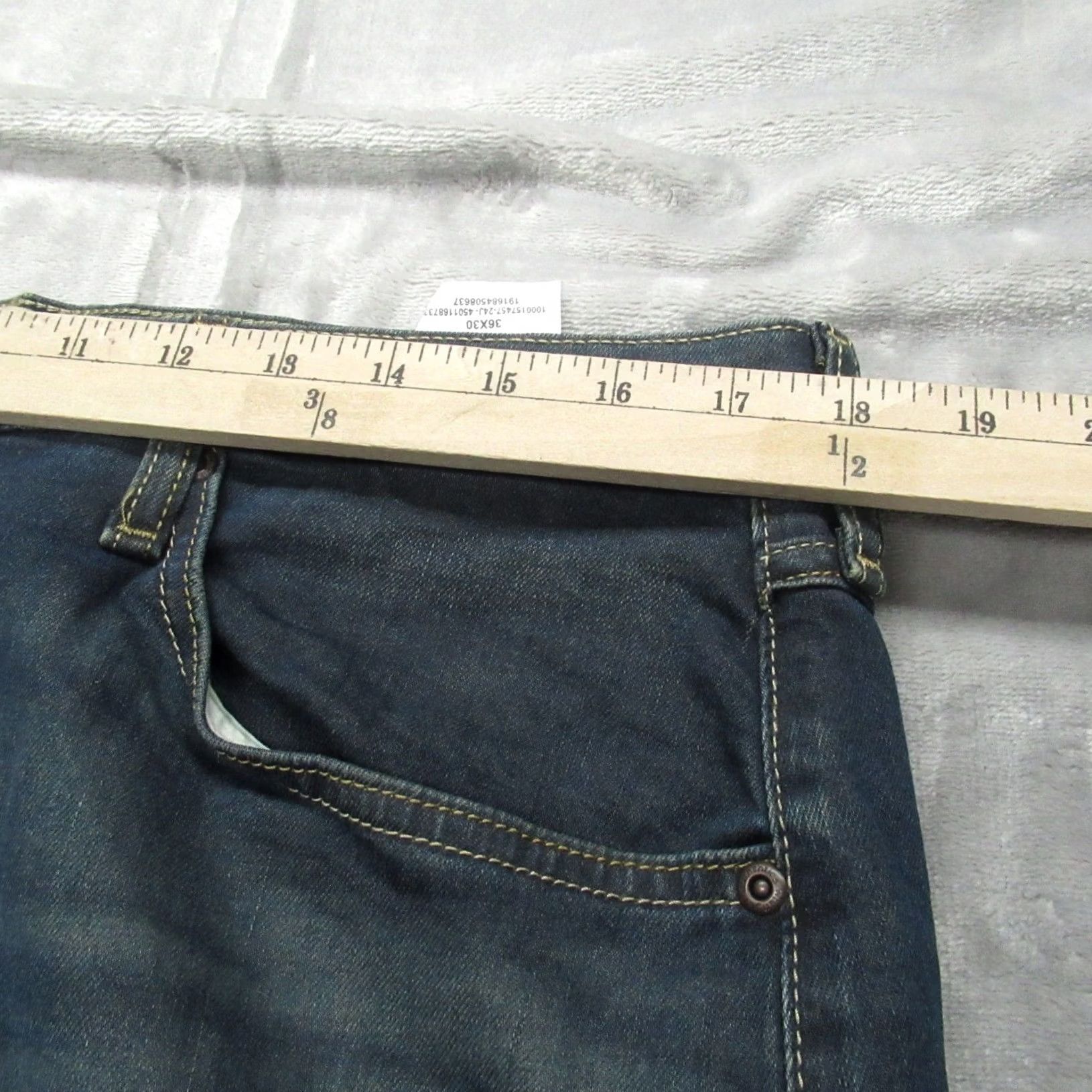 Wrangler Wrangler Jeans Mens 36x30 Relax Straight Denim Stretch Rugged Work Whisker Fade Size US 36 / EU 52 - 4 Thumbnail