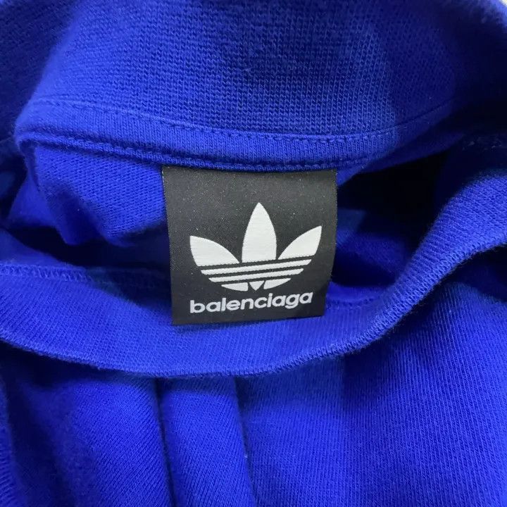 Balenciaga Balenciaga Balenciaga x Adidas Blue Long Sleeve TShirt -25 Size US L / EU 52-54 / 3 - 4 Thumbnail