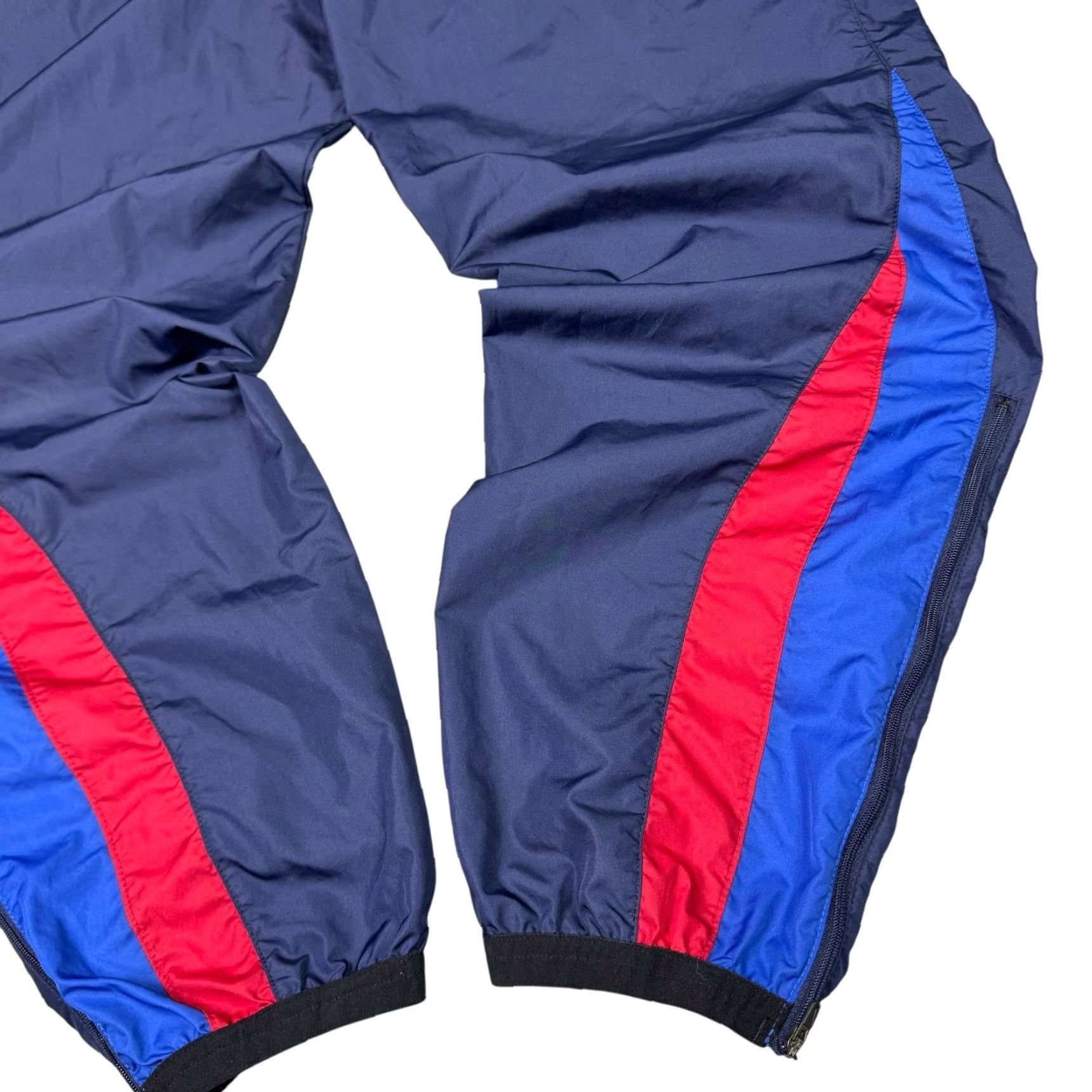 Nike VINTAGE Nike Track Pants Womens XL USA Made Blue Taper Jogger 90s Sweatpants Size 40" / US 18 - 3 Thumbnail