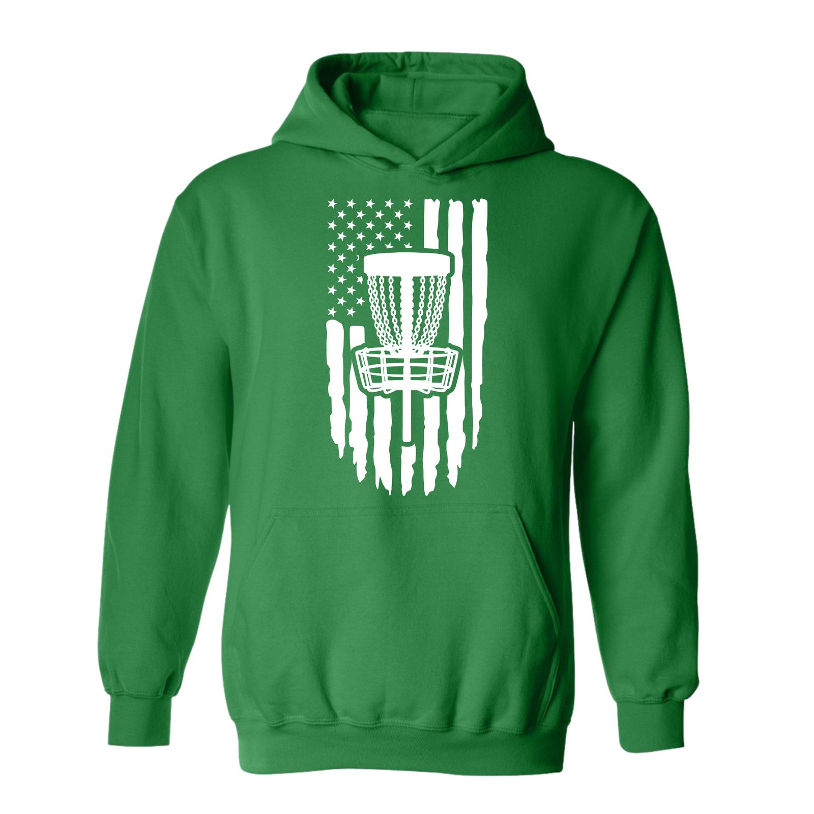 Gildan Disc Golf Hoodie PATRIOTIC AMERICAN Flag Sweatshirt Size US L / EU 52-54 / 3 - 6 Thumbnail