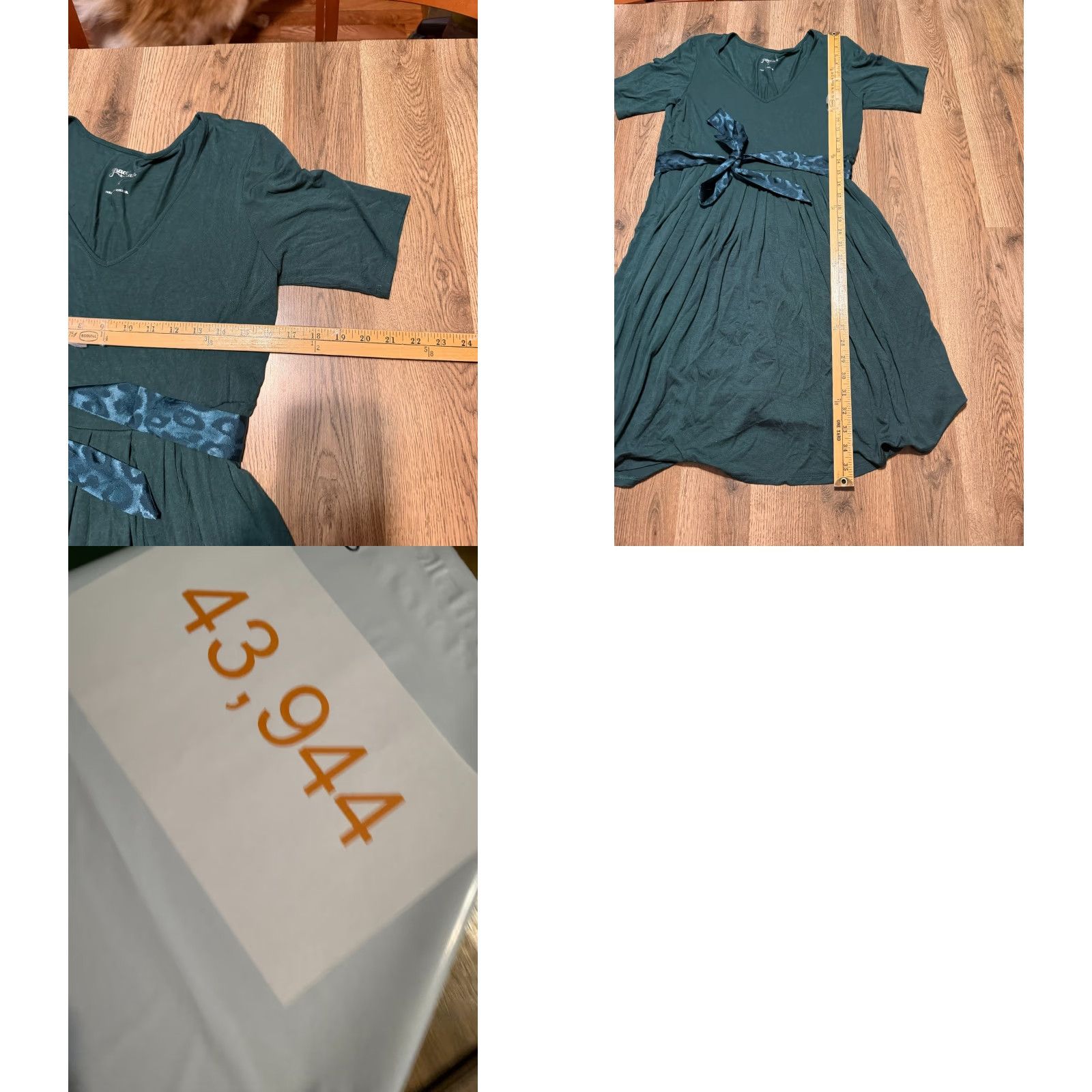 Vintage Grace & Lace Dress Women's Medium Green Short Sleeve Dress Tie Waist A-Line Modern Casual Dress Size 32" / US 10 / IT 46 - 8 Thumbnail