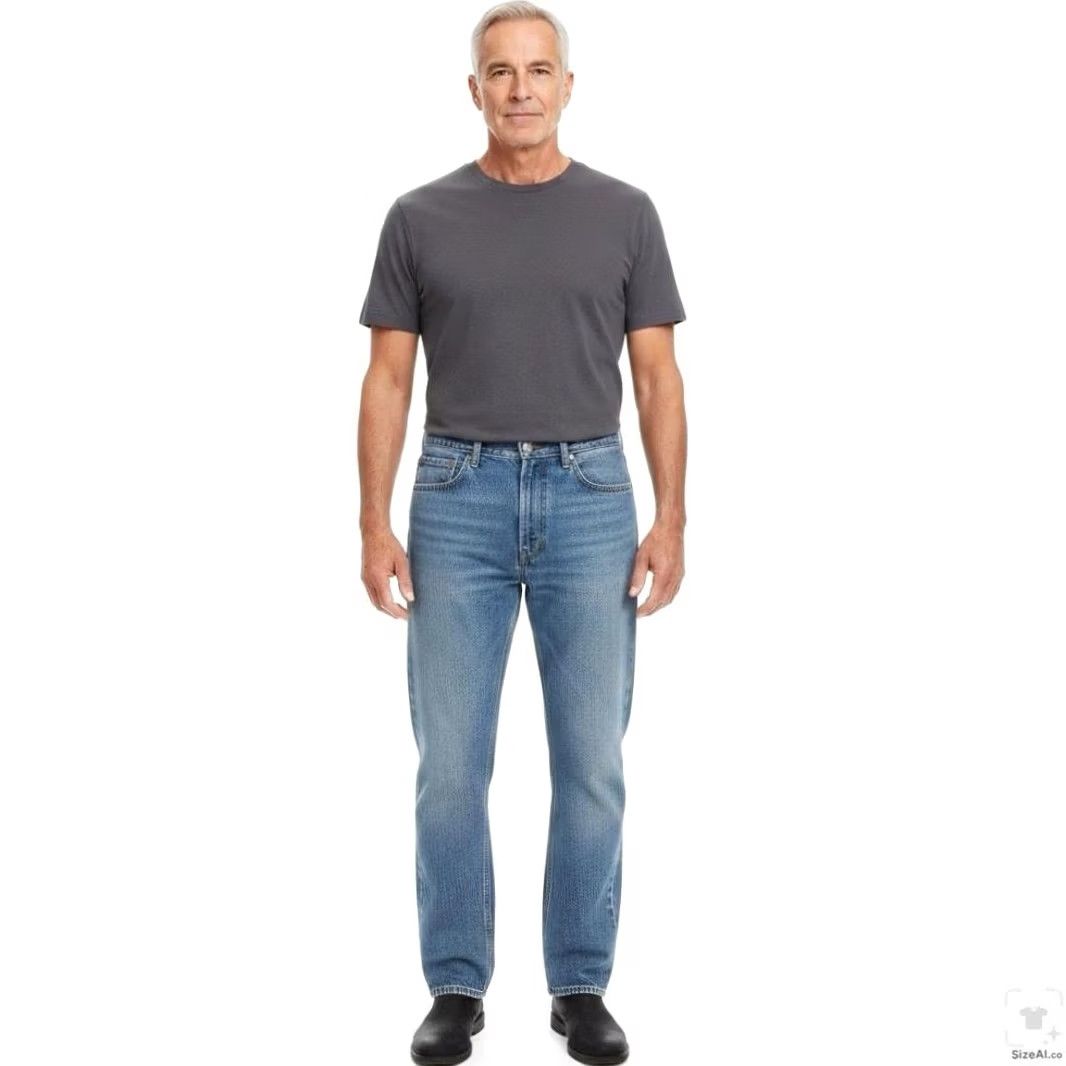 Levi's Levi's 550 Jeans Mens 40x32 Blue Medium Wash Relaxed Tapered Denim Zip Fly Size US 40 / EU 56 - 4 Thumbnail