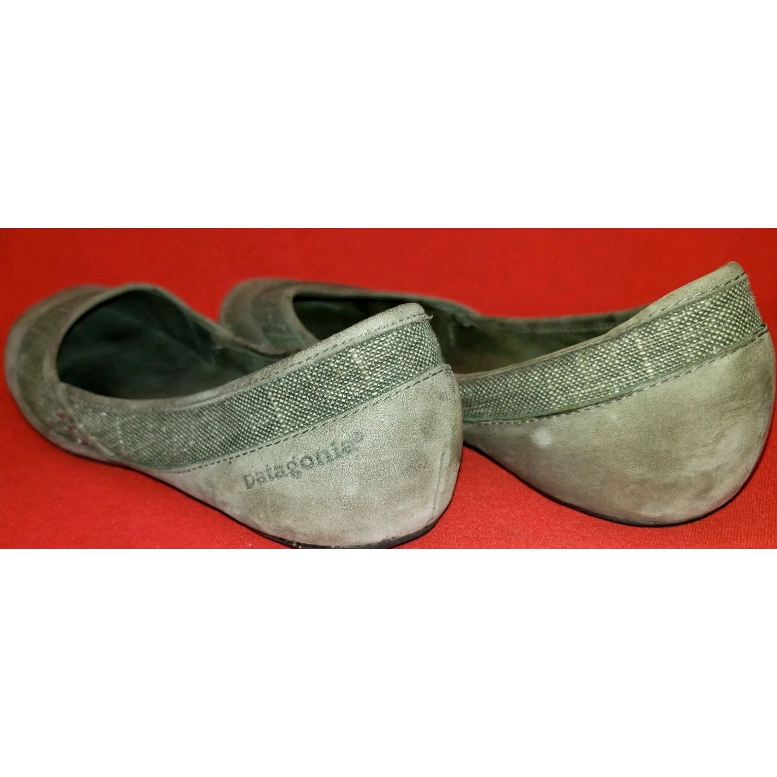 Patagonia Patagonia Maha Hickory Flats Size 7M Light Green 38EU Leather Insole Ballet Flat Womens Shoes Size US 5 / IT 35 - 6 Thumbnail