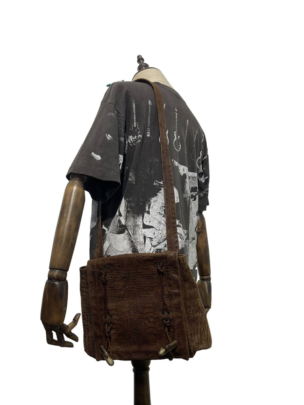 Genuine Leather Full Leather Patina Nicoli Cross Body Bag 3🟩 Size ONE SIZE - 3 Thumbnail