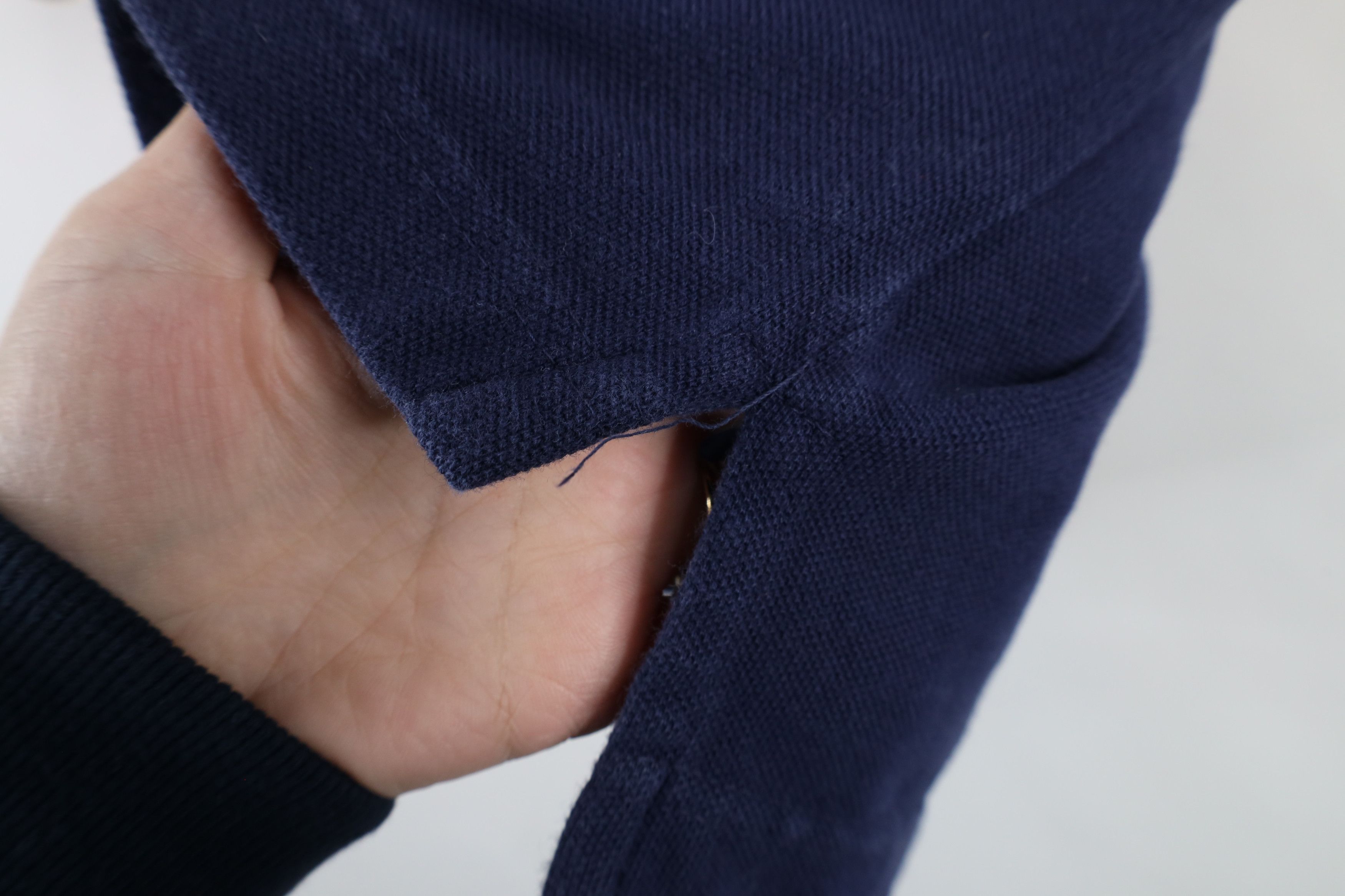 Reebok × Vintage Vintage 90s Reebok Spell Out Collared Polo Shirt Navy Blue Size M / US 6-8 / IT 42-44 - 7 Thumbnail