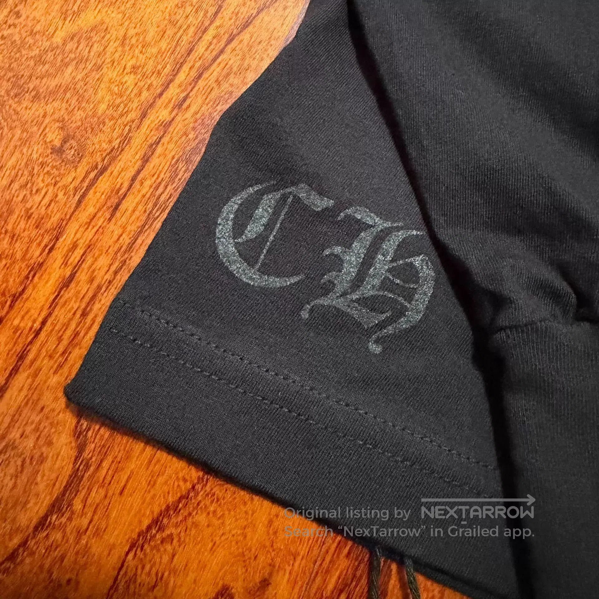 Chrome Hearts Black Long Sleeve Shirt with Pink Skull Wing Graphic. Size US M / EU 48-50 / 2 - 3 Thumbnail