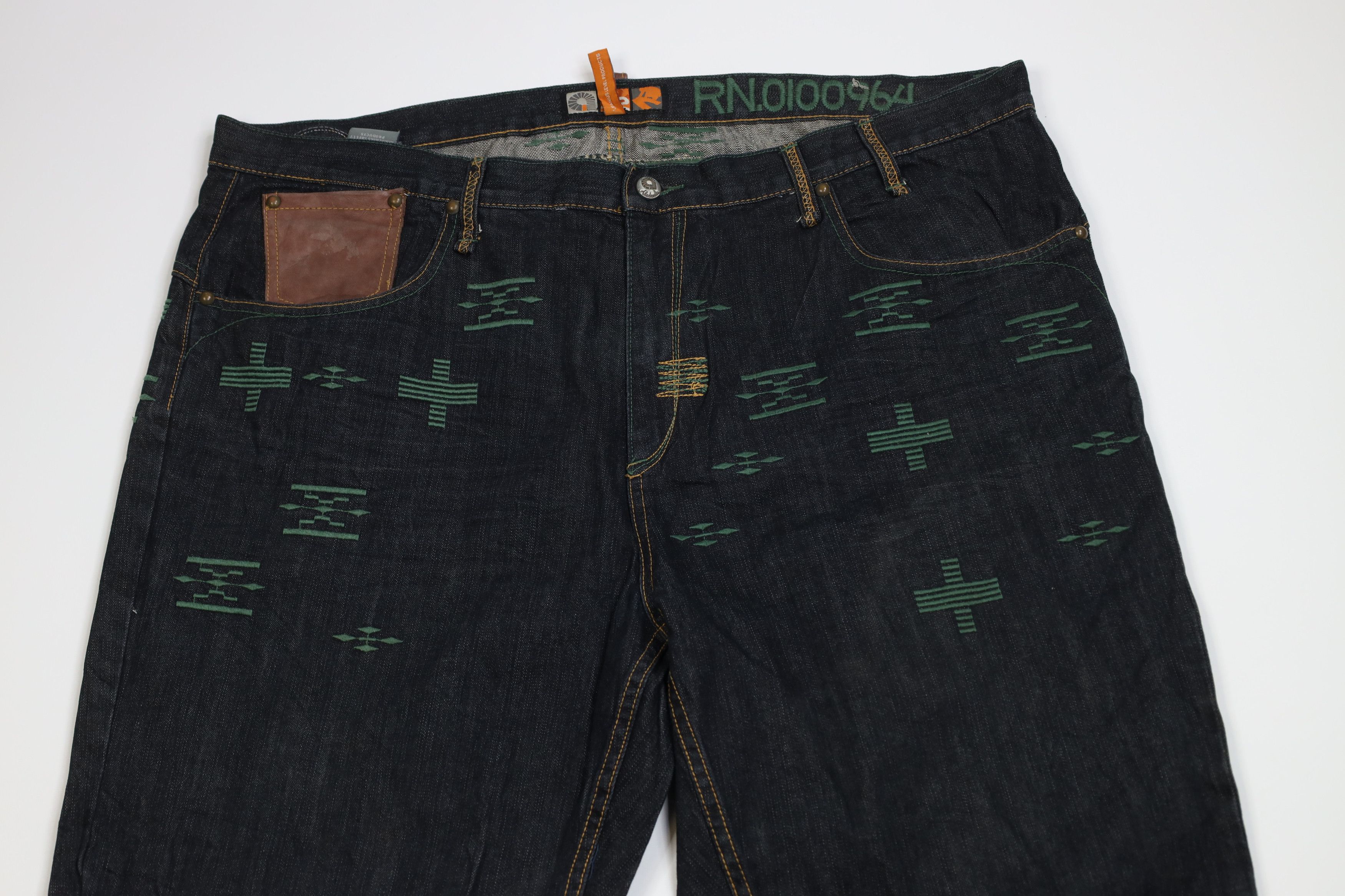 Vintage Vintage Y2K Streetwear Southwestern Baggy Wide Leg Jeans Size US 42 / EU 58 - 2 Thumbnail
