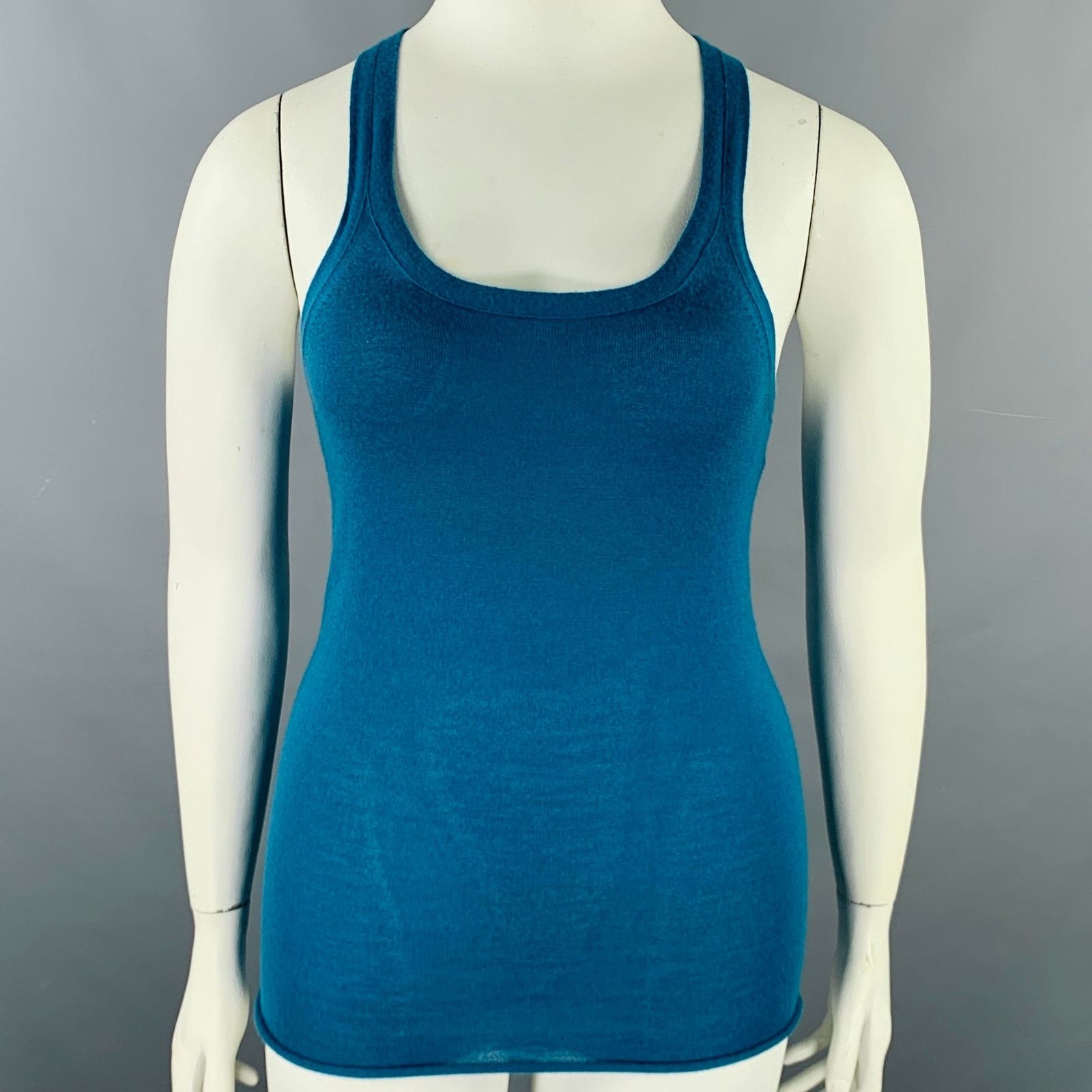 Tse TSE Size L Blue Racerback Casual Top Size L / US 10 / IT 46 - 1 Thumbnail
