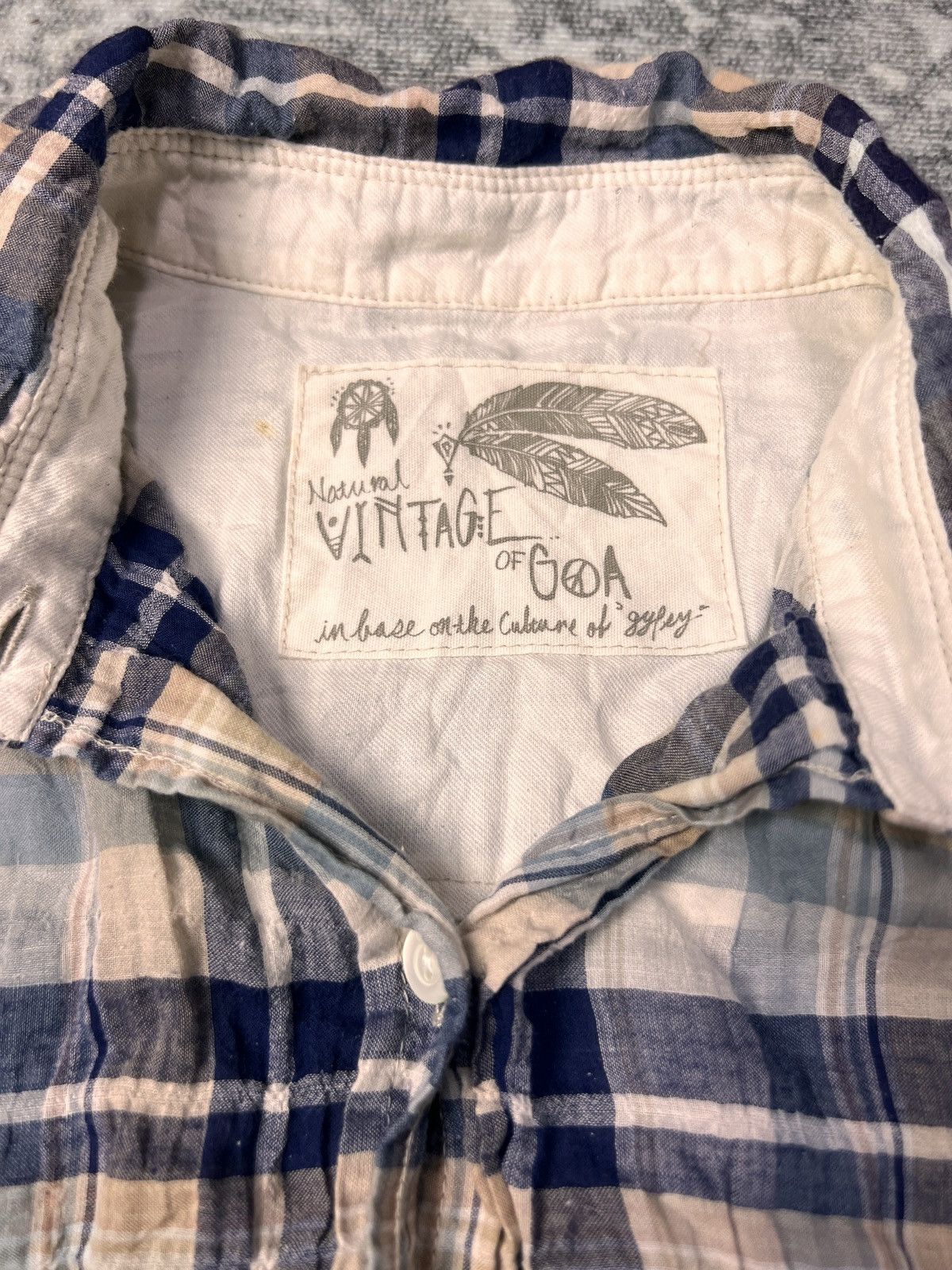 GOA Vintage GOA Shrink Wrinkle Sheer Shirt Size US M / EU 48-50 / 2 - 8 Thumbnail