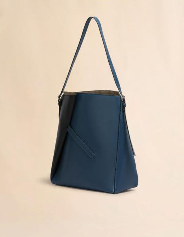 Marni o1w1db10326 Size: OS/Tow-Ton Leather Tote Bag in Blue/Black Size ONE SIZE - 2 Thumbnail