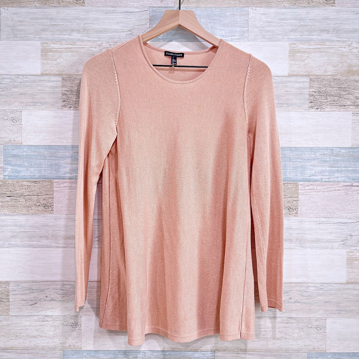Eileen Fisher Eileen Fisher Tencel Silk Crewneck Sweater Pink Womens XS Size XS / US 0-2 / IT 36-38 - 1 Thumbnail