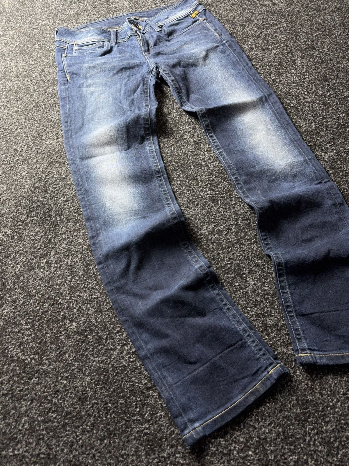 G-Star Vintage 00s Y2K G-Star RAW Straight Jeans Dark Wash Size 29" - 2 Thumbnail