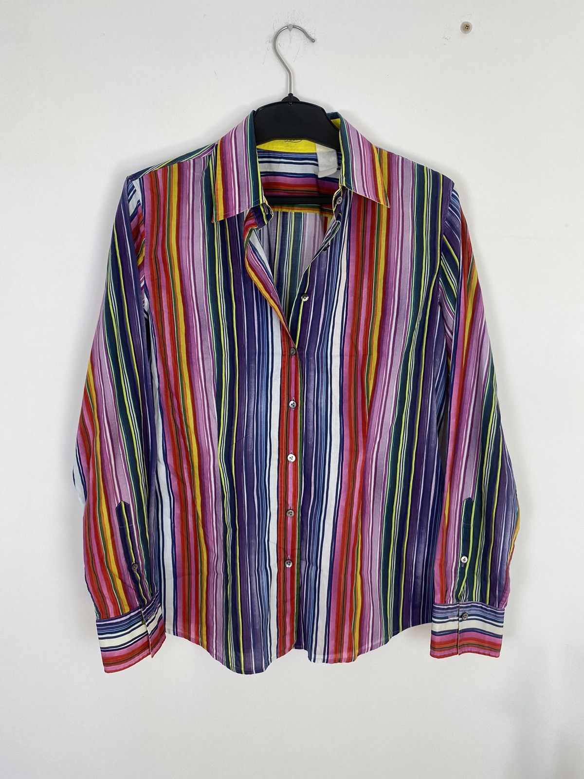 Designer × Van Van Laack Embroidered Logo Striped Abstract Shirt y2k luxury Size M / US 6-8 / IT 42-44 - 5 Thumbnail