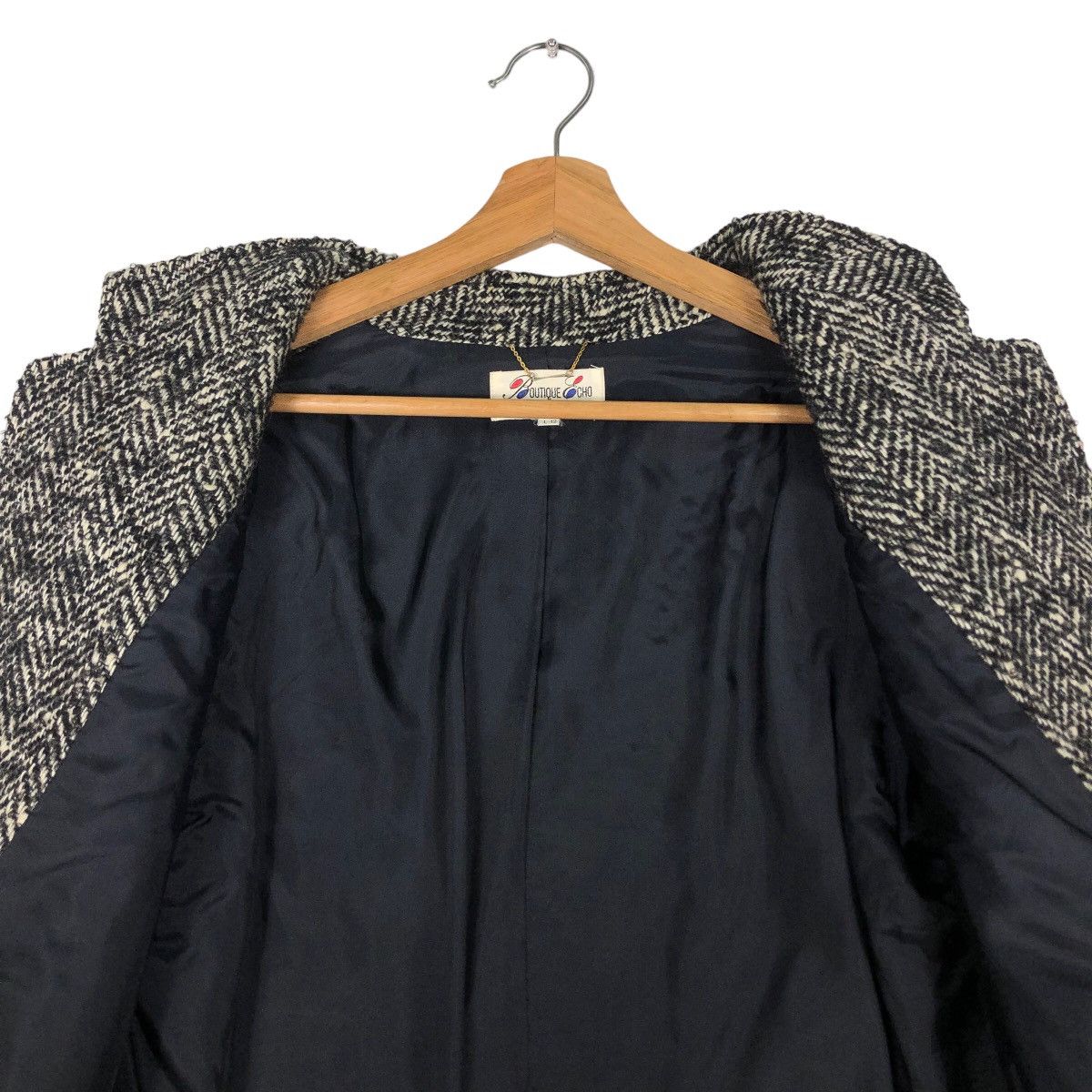 Japanese Brand 🔥Vtg Herringbone Wool Jacket Asymmetric Poxket Issey Miyake Size US M / EU 48-50 / 2 - 12 Thumbnail