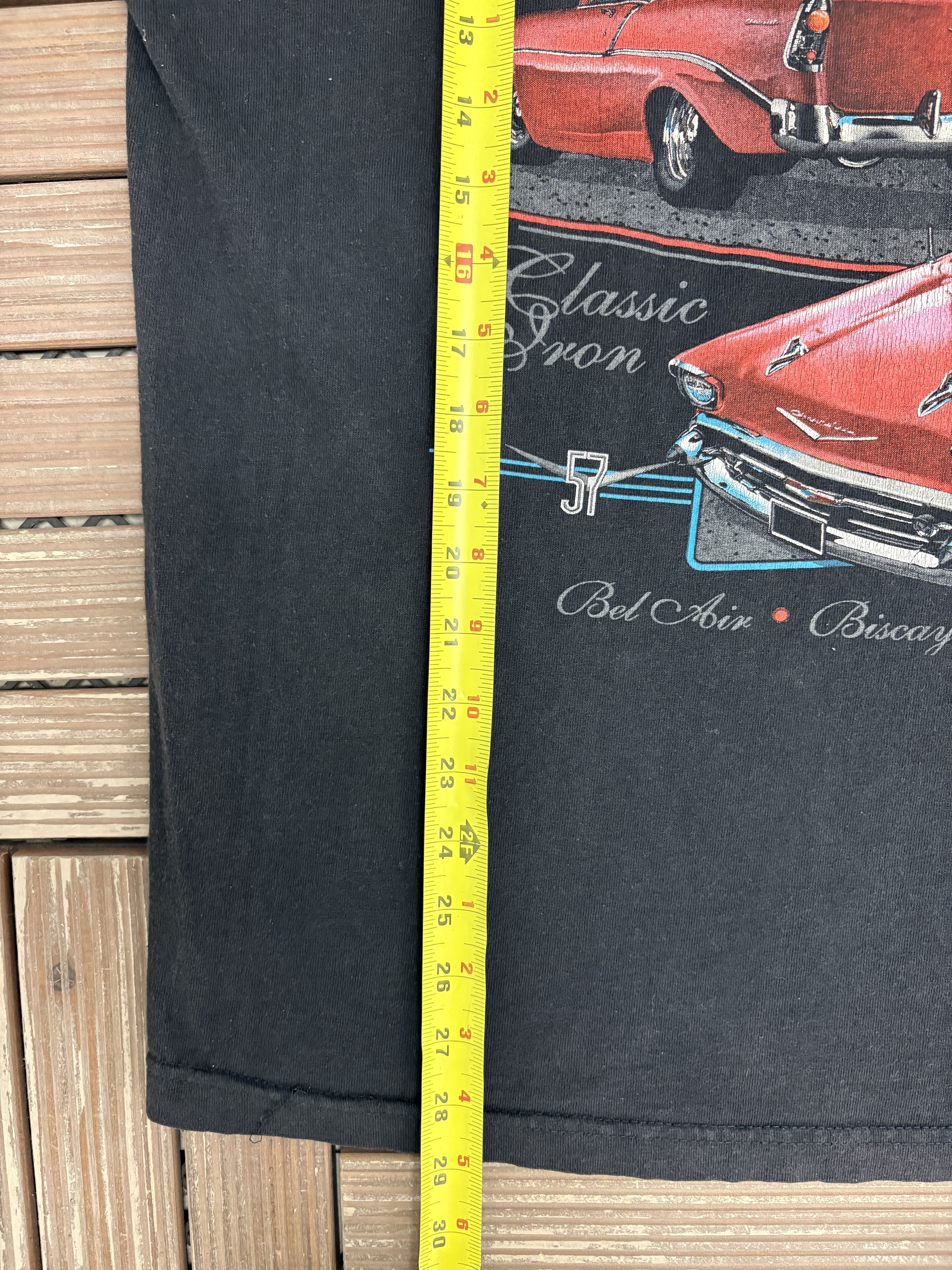 Vintage Chevrolet Tri-Five Vintage Black T-Shirt Tee Size US XXL / EU 58 / 5 - 7 Thumbnail
