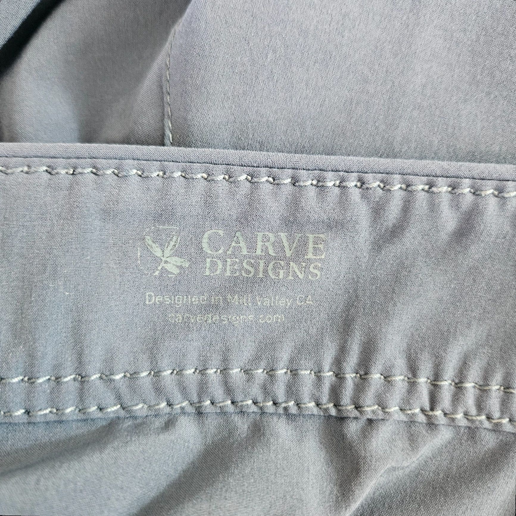 Vintage Carve Designs Womens Board Shorts Solid Blue Sz 8 Mid Rise Size 30" / US 8 / IT 44 - 5 Thumbnail