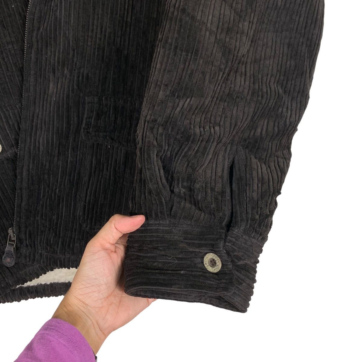 Japanese Brand SURF RANCH Three Pocket Corduroy Sherpa Jacket #0584-C27 Size US L / EU 52-54 / 3 - 13 Thumbnail