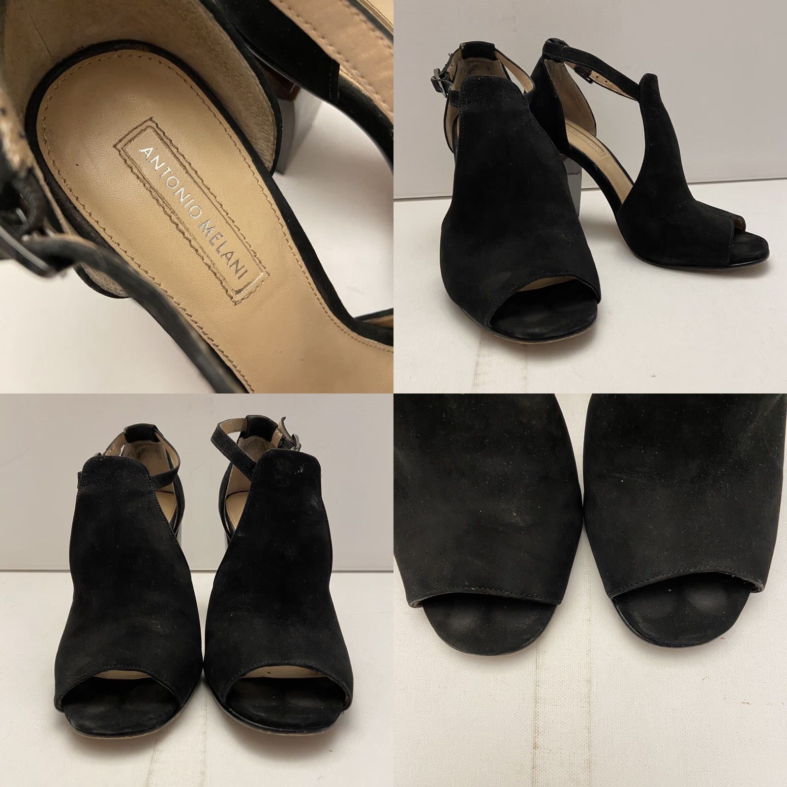 Vintage VINTAGE Antonio Melani Suede Heel Dress Shoes Women's 8M Black Size M / US 6-8 / IT 42-44 - 2 Thumbnail