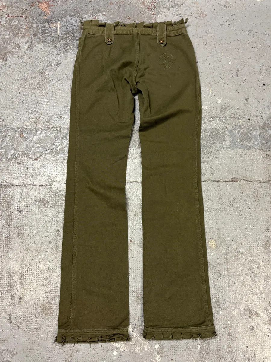 Alexander McQueen SS2002 Alexander Mcqueen Green Distressed Pants Size US 30 / EU 46 - 7 Thumbnail