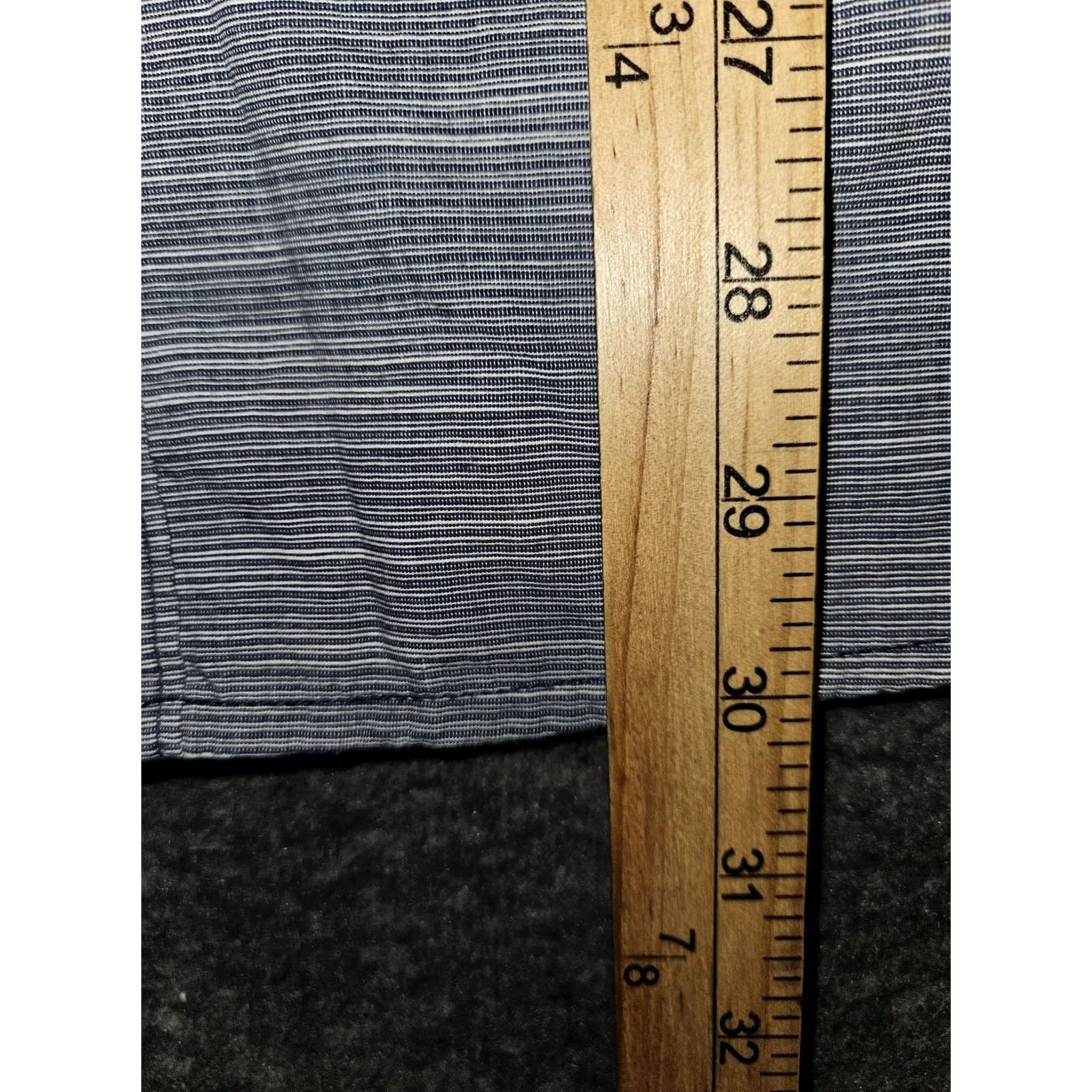 Ecko Unltd. Ecko Unltd Shirt Mens XL Gray Short Sleeve Button Up Casual Striped Pocket 90s City Mens Size US XL / EU 56 / 4 - 4 Thumbnail
