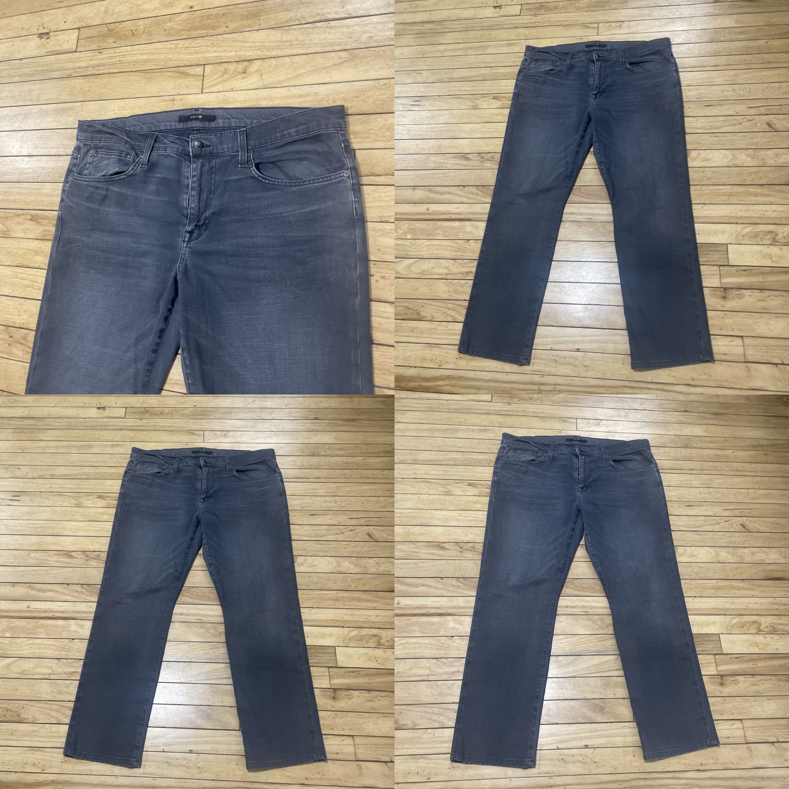 Vintage VINTAGE Joe's Jeans The Brixton Men 36 Straight + Narrow Gray Stretch Denim Y2k Indie City USA Preppy 90s Mens Size US 36 / EU 52 - 11 Thumbnail