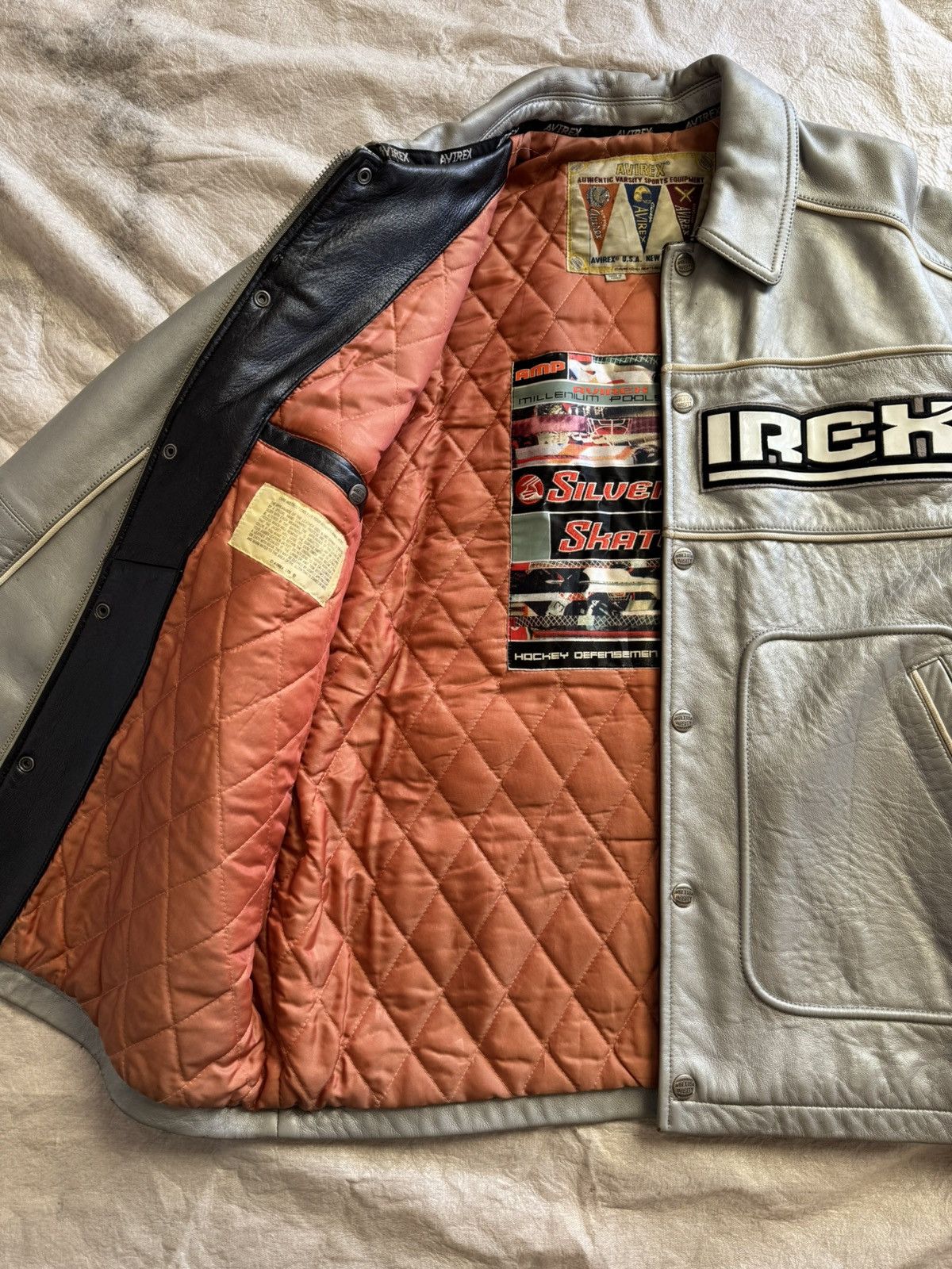 Avirex Avirex leather varsity jacket Size US XL / EU 56 / 4 - 3 Thumbnail