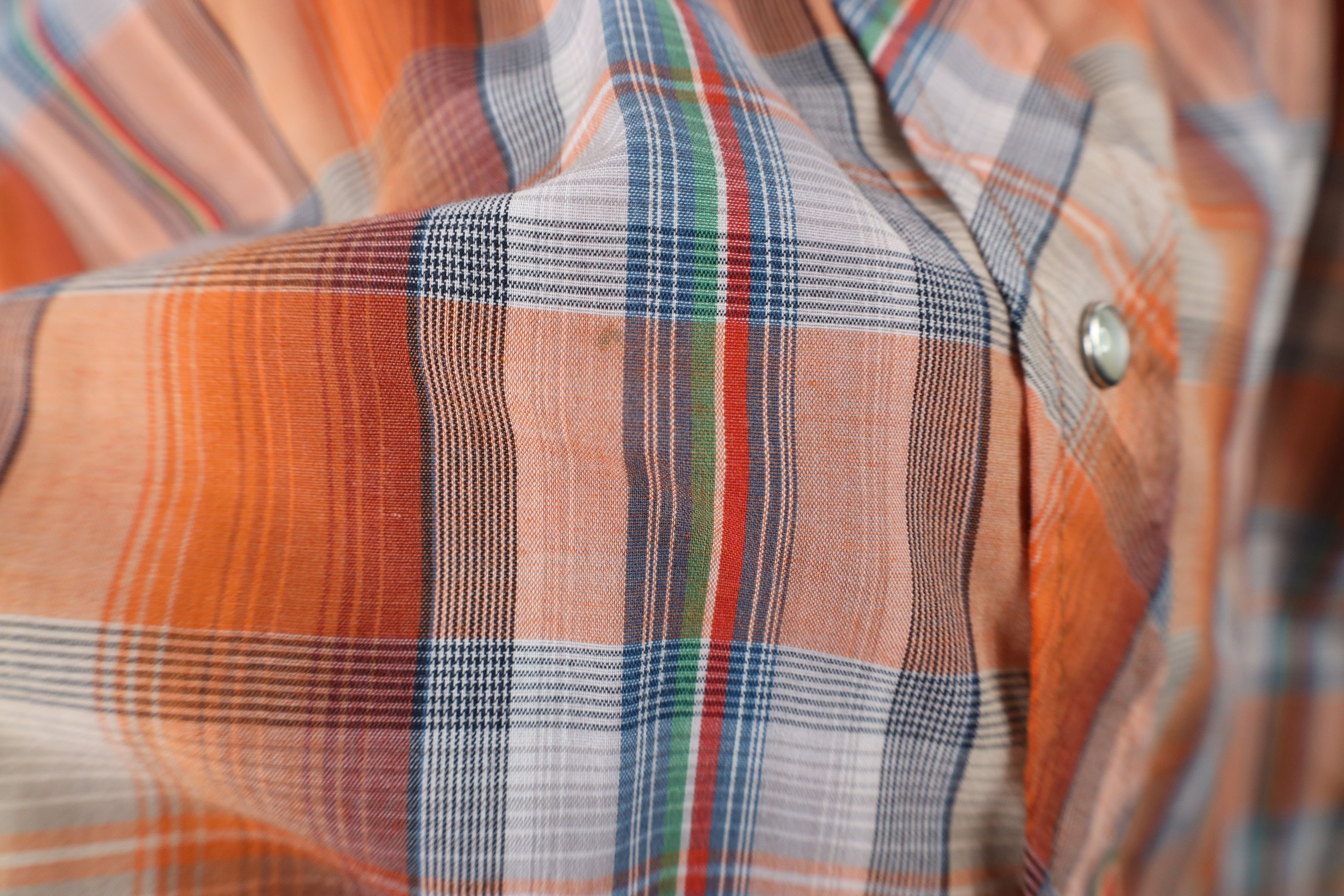 Vintage Vintage 70s Streetwear Rodeo Cowboy Button Shirt Plaid Size US L / EU 52-54 / 3 - 5 Thumbnail