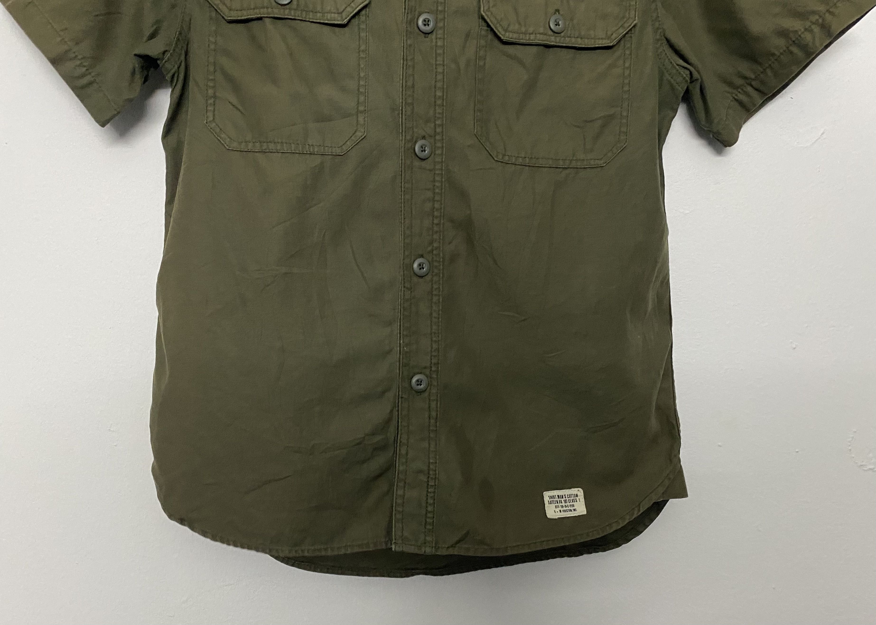 Other Houston Army Green Utility Shirt U.S. ARMY Patch Workwear Size US S / EU 44-46 / 1 - 5 Thumbnail