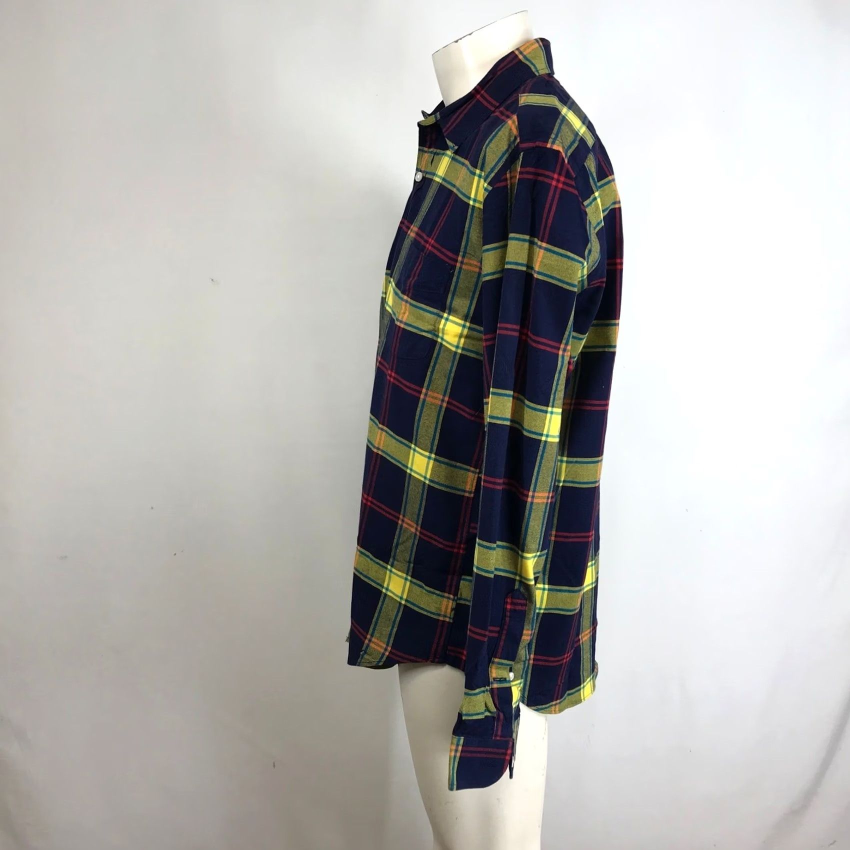 J.Crew J. Crew Oxford Plaid Button-Down Shirt Men L Navy Yellow Red Long Sleeve Size US L / EU 52-54 / 3 - 6 Thumbnail