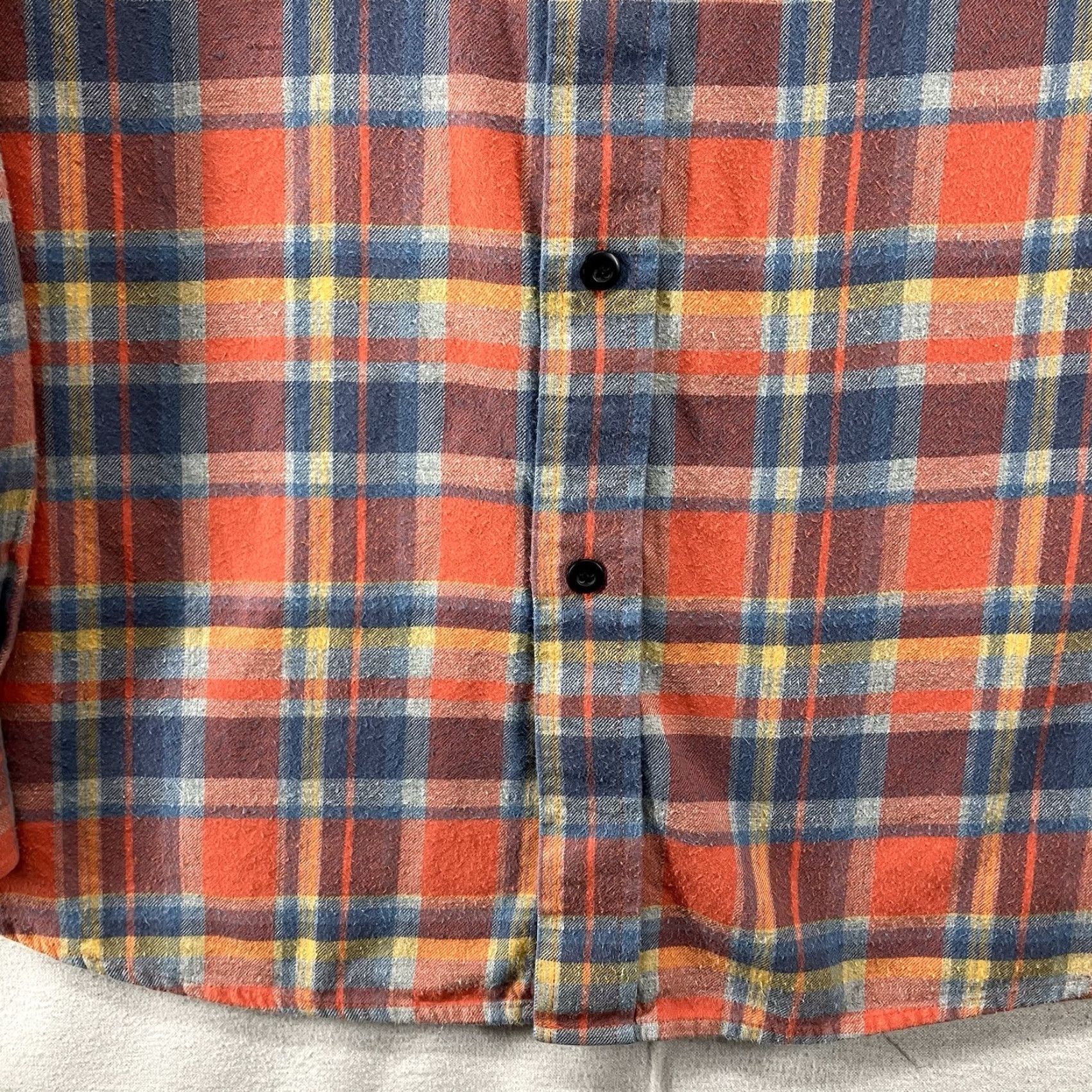 Vintage L.L.Bean Button-Up Shirt Men’s XL Orange Plaid Flannel Long Sleeve Casual Size US XL / EU 56 / 4 - 6 Thumbnail
