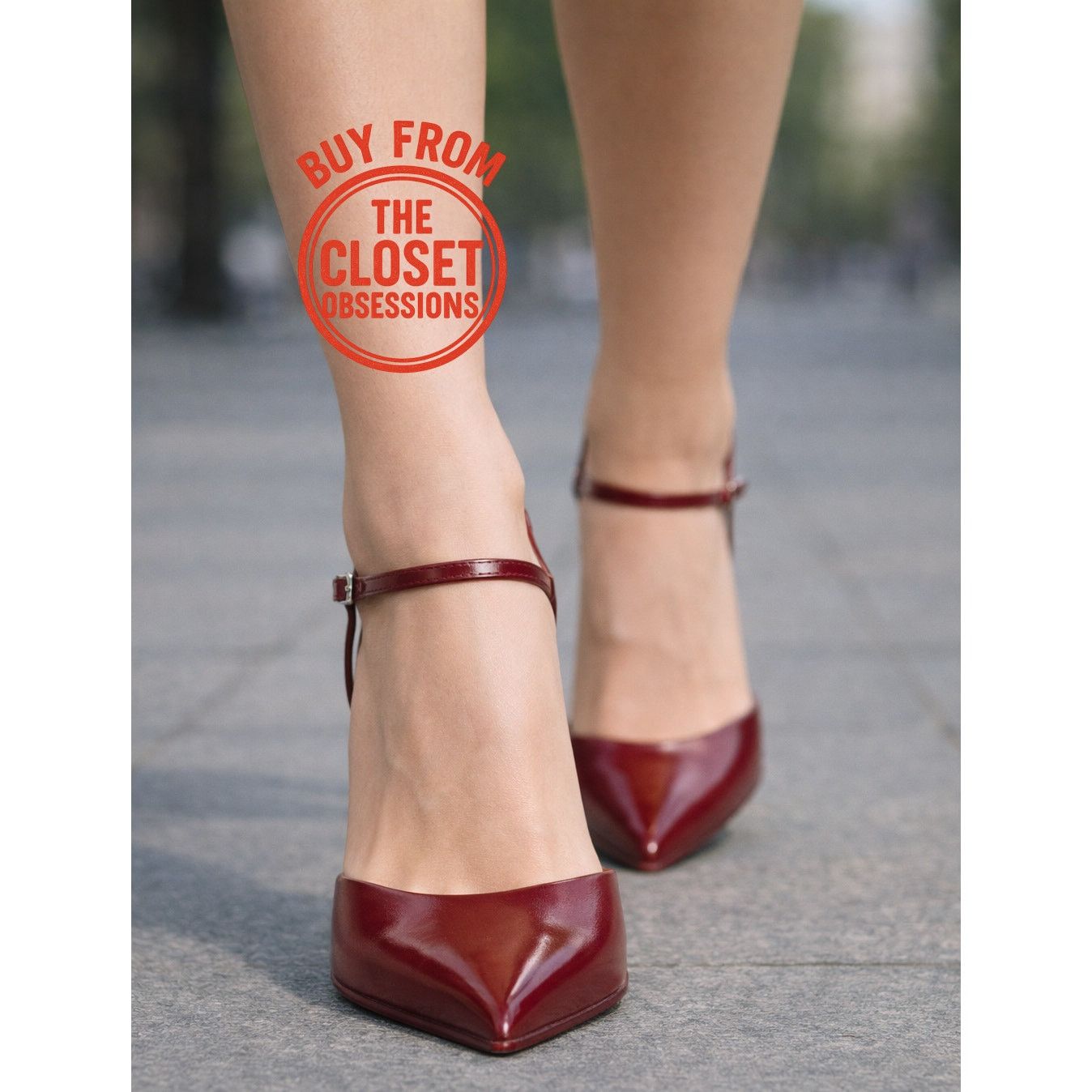 Zara ZARA Cherry Red Slingback Heels Pointed Toe Pumps NWT Size US 9 / IT 39 - 6 Thumbnail