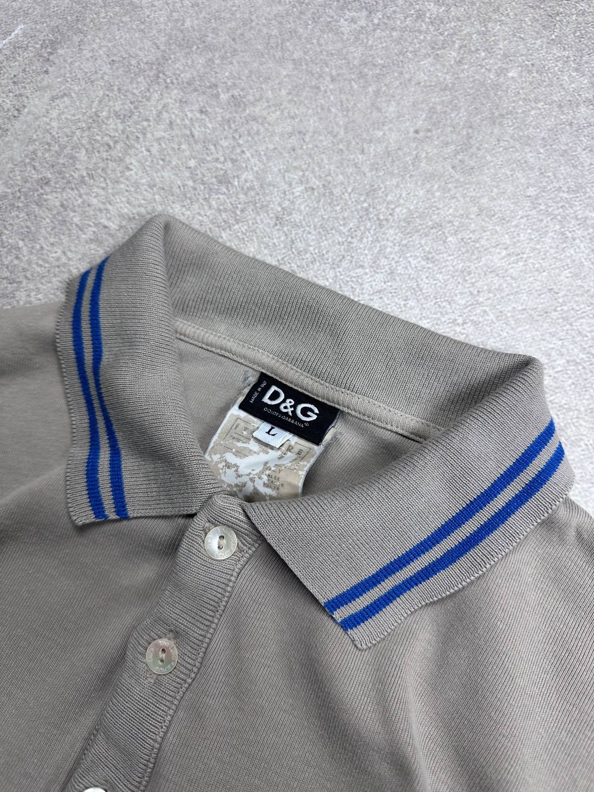 Dolce & Gabbana Vintage Dolce & Gabbana Grey Rugby Longsleeve Shirt L Size US L / EU 52-54 / 3 - 5 Thumbnail