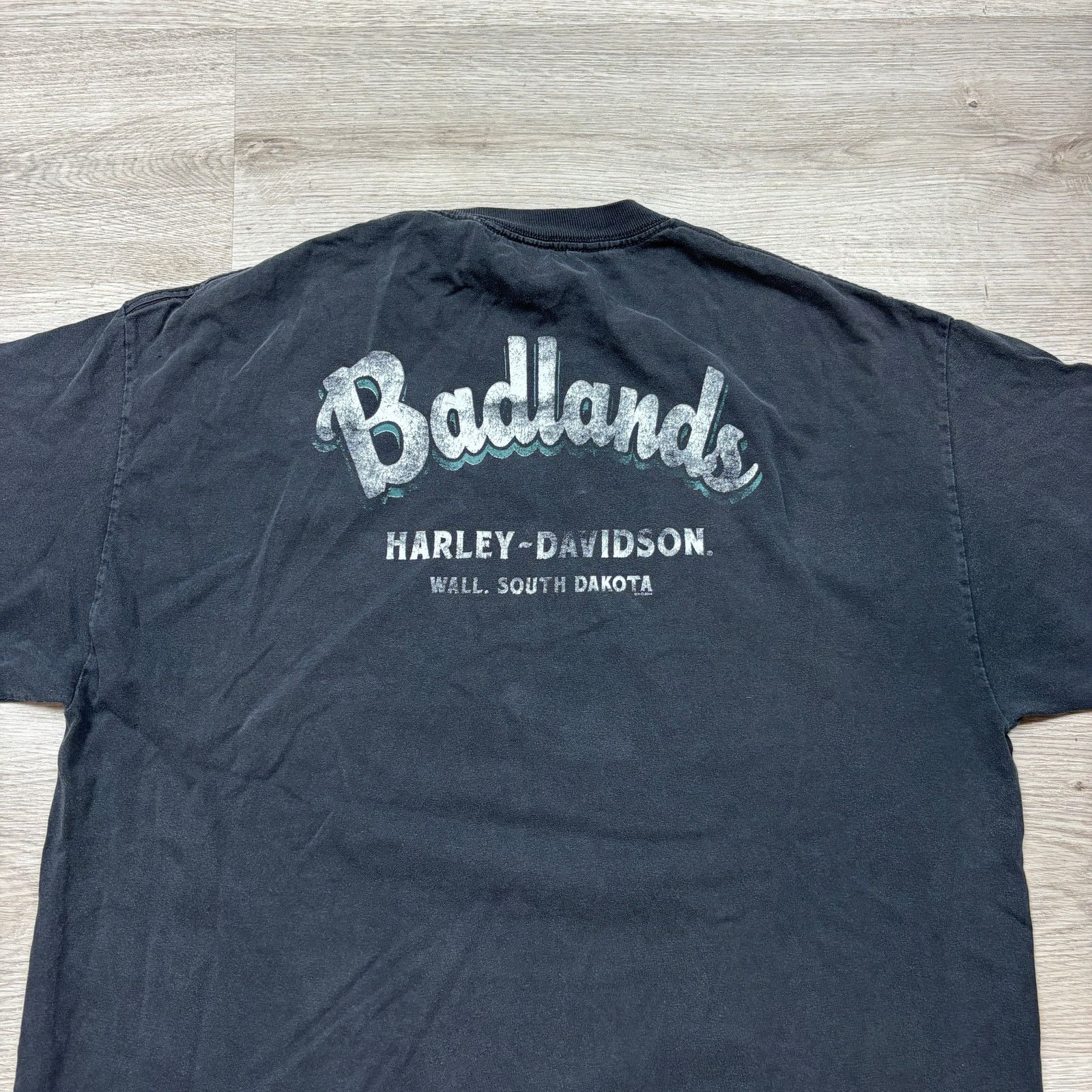 Harley Davidson Harley Davidson Badlands South Dakota Shirt Men's XL Grunge Size US XL / EU 56 / 4 - 5 Thumbnail