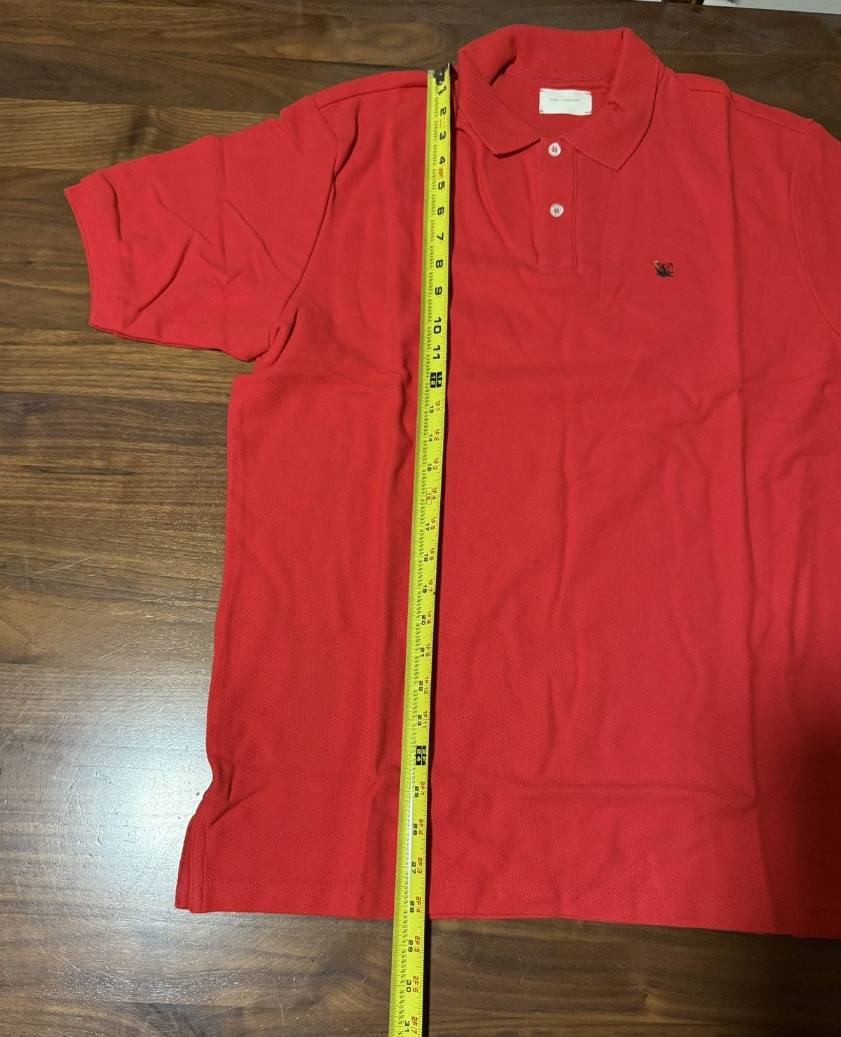 Aime Leon Dore Aime Leon Dore ALD Piqué Polo Red Floral Crest Logo Sz Large Size US L / EU 52-54 / 3 - 4 Thumbnail