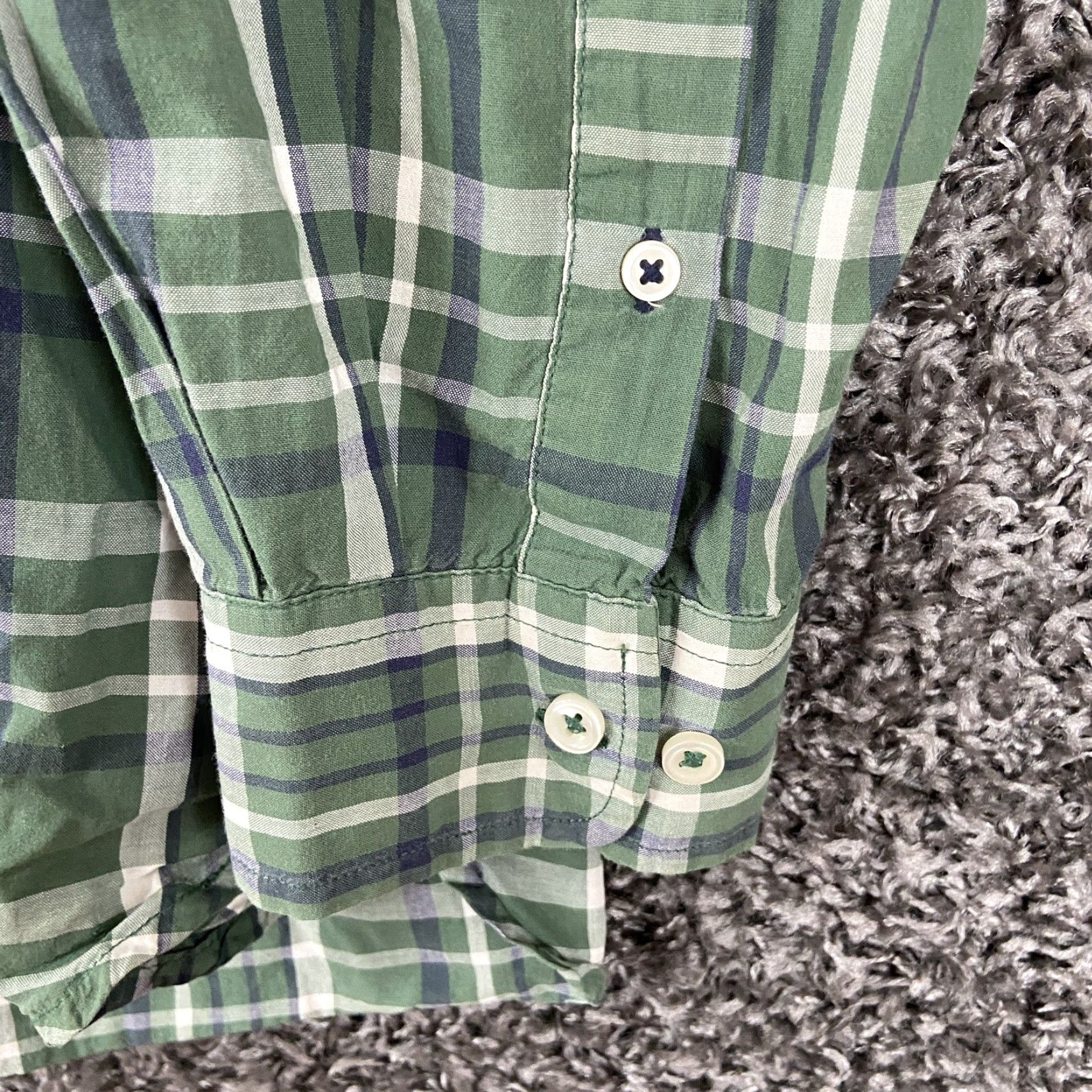 Tommy Hilfiger Tommy Hilfiger Shirt Men XL Green Plaid Button-Up Long Sleeve Mens Size US XL / EU 56 / 4 - 3 Thumbnail