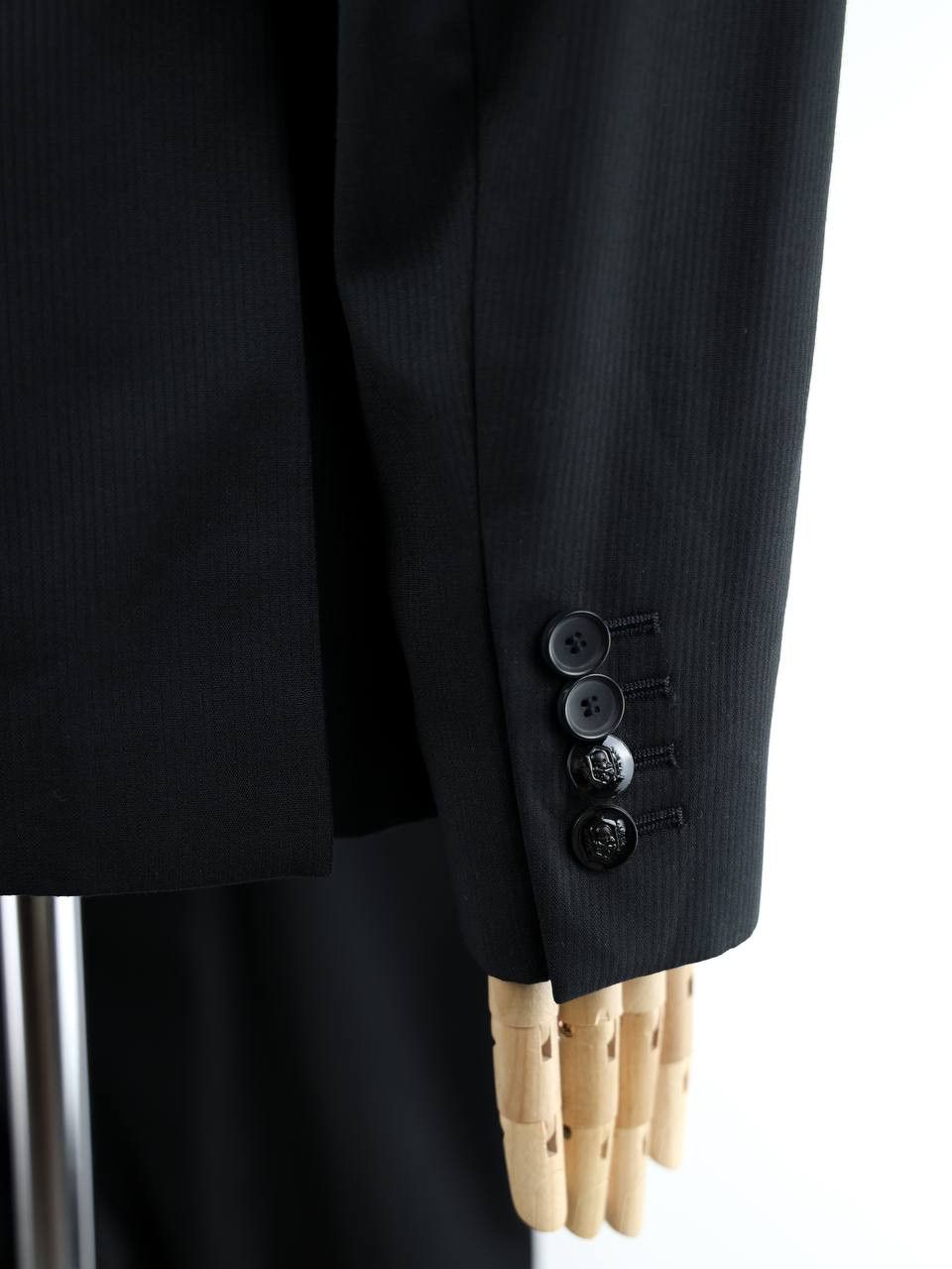 The Kooples THE KOOPLES Black striped wool suit Classic fit Size 52R - 5 Thumbnail