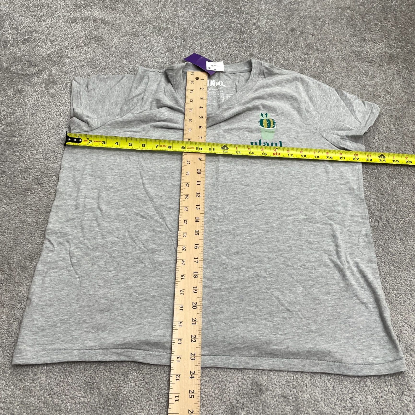 Vintage Doe Basic Graphic T-Shirt Womens XL Gray 100% Cotton Crew Neck Casual Tee NWT Size XL / US 12-14 / IT 48-50 - 7 Thumbnail