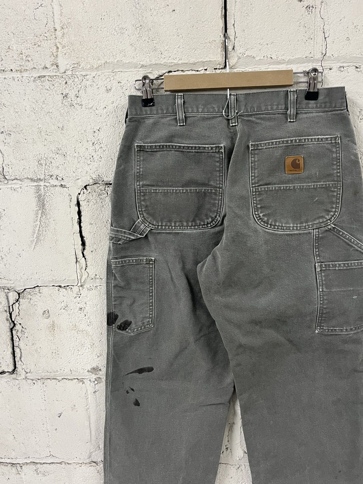 Carhartt Carhartt carpanter cargo pants thrashed faded moss green Size US 30 / EU 46 - 4 Thumbnail