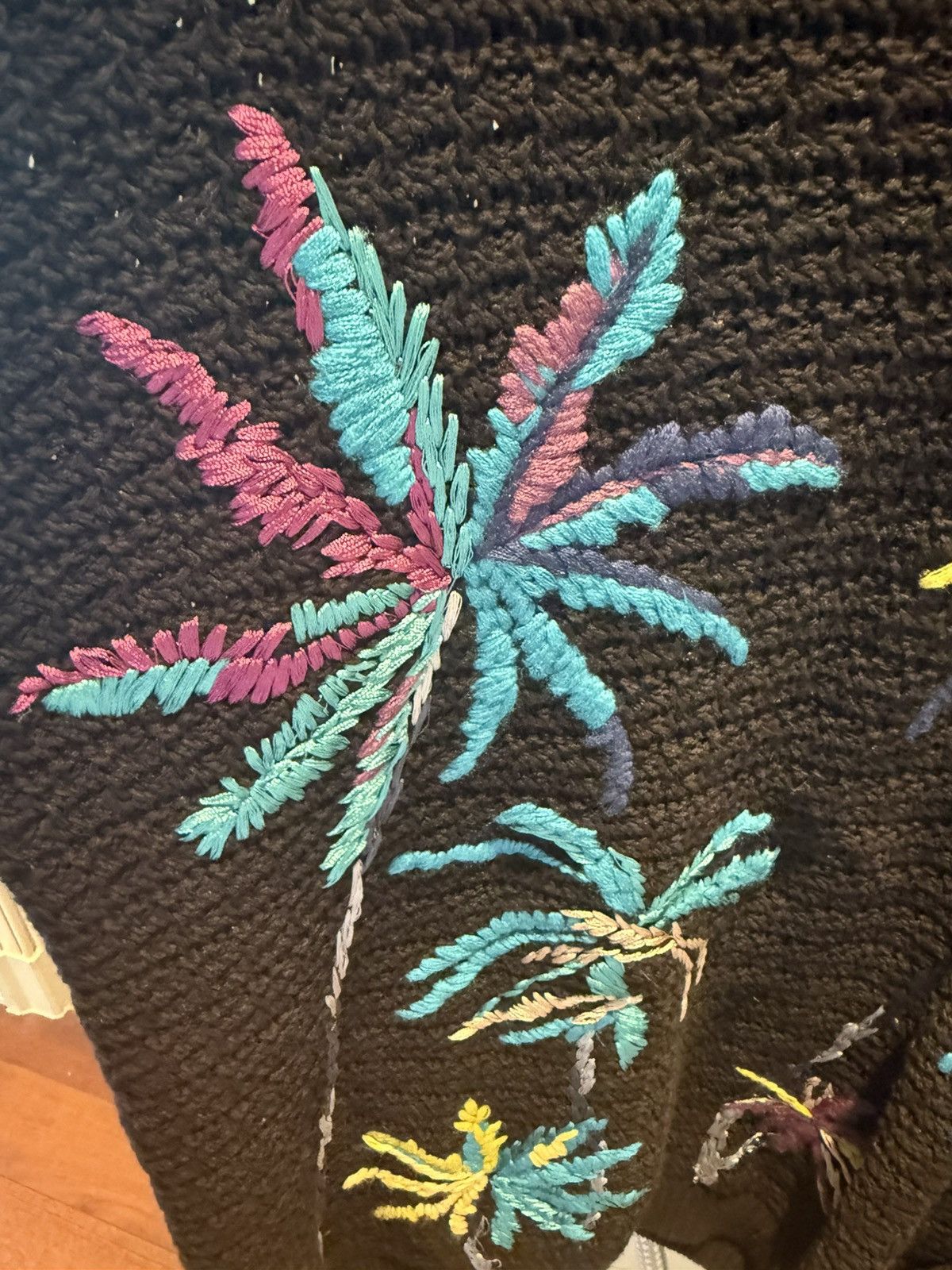 Valentino Multicolored palm tree embroidery jumper size M Size US M / EU 48-50 / 2 - 16 Thumbnail