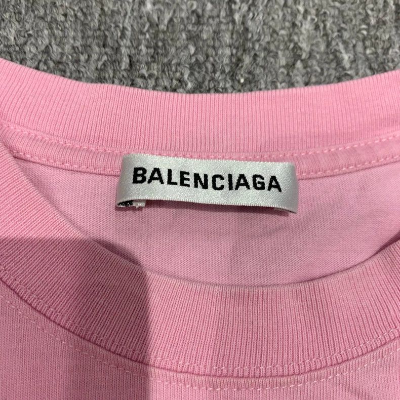Balenciaga Balenciaga Pink embroidered logo short-sleeve Size US S / EU 44-46 / 1 - 6 Thumbnail